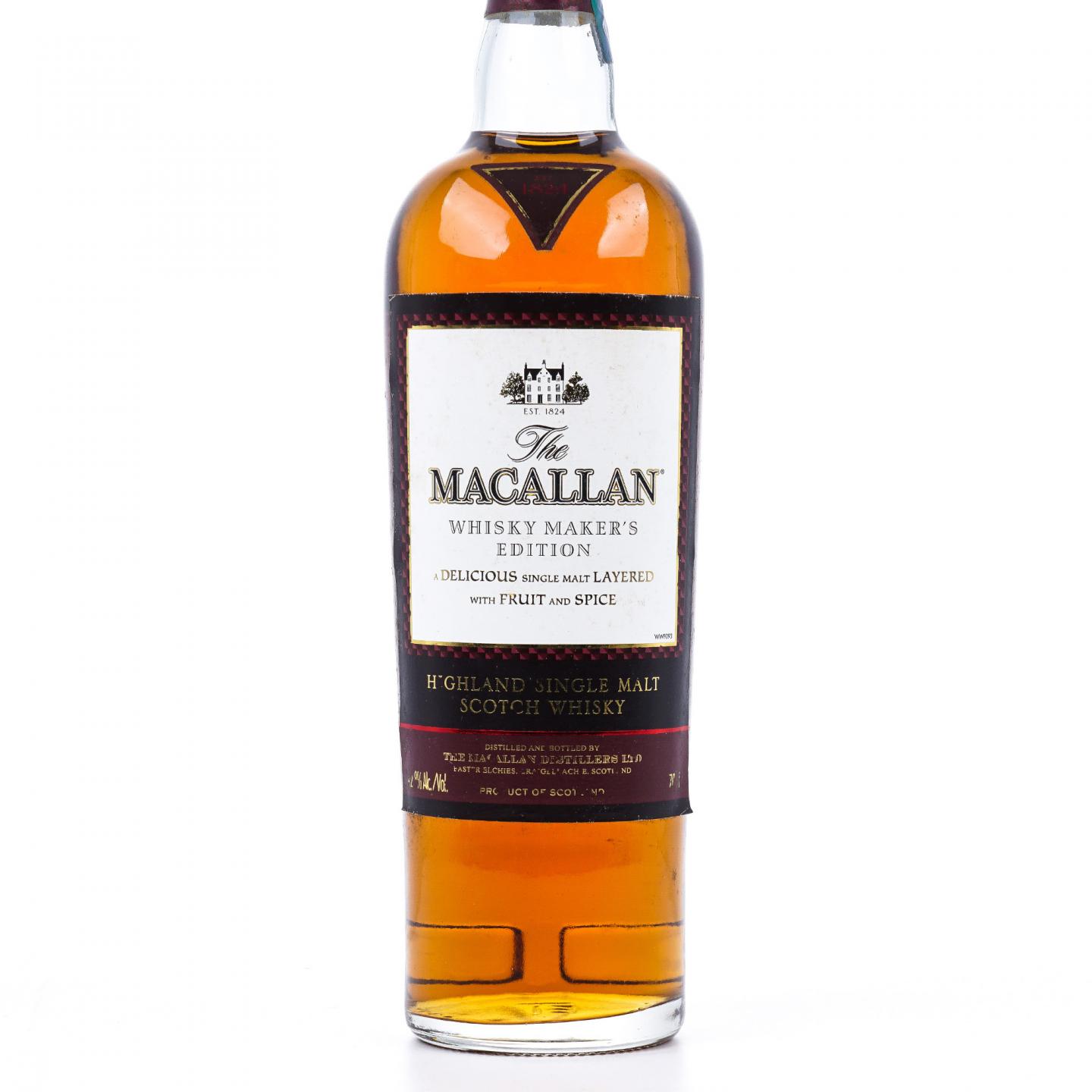 Macallan 麦卡伦 1824系列 Whisky Maker's Edition