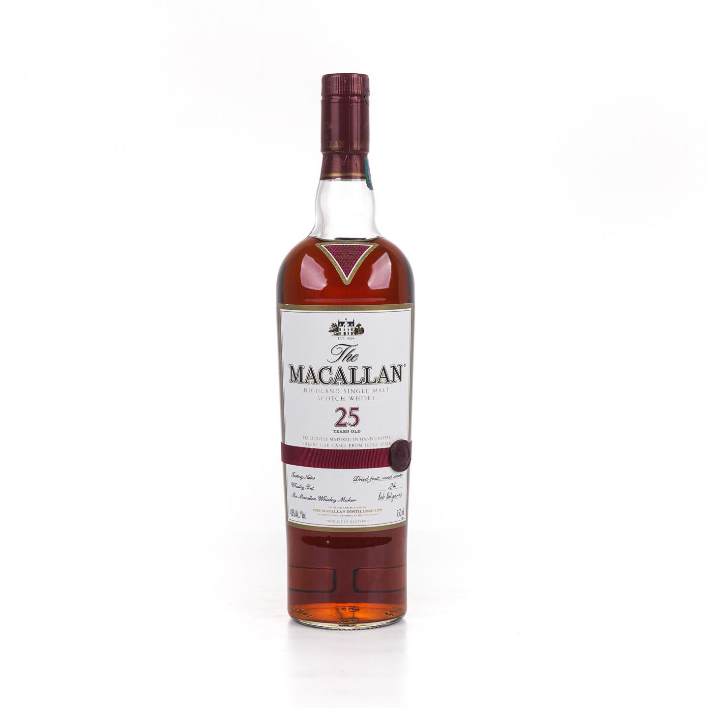 Macallan 麦卡伦 25年 雪莉桶 红腰带 750ml
