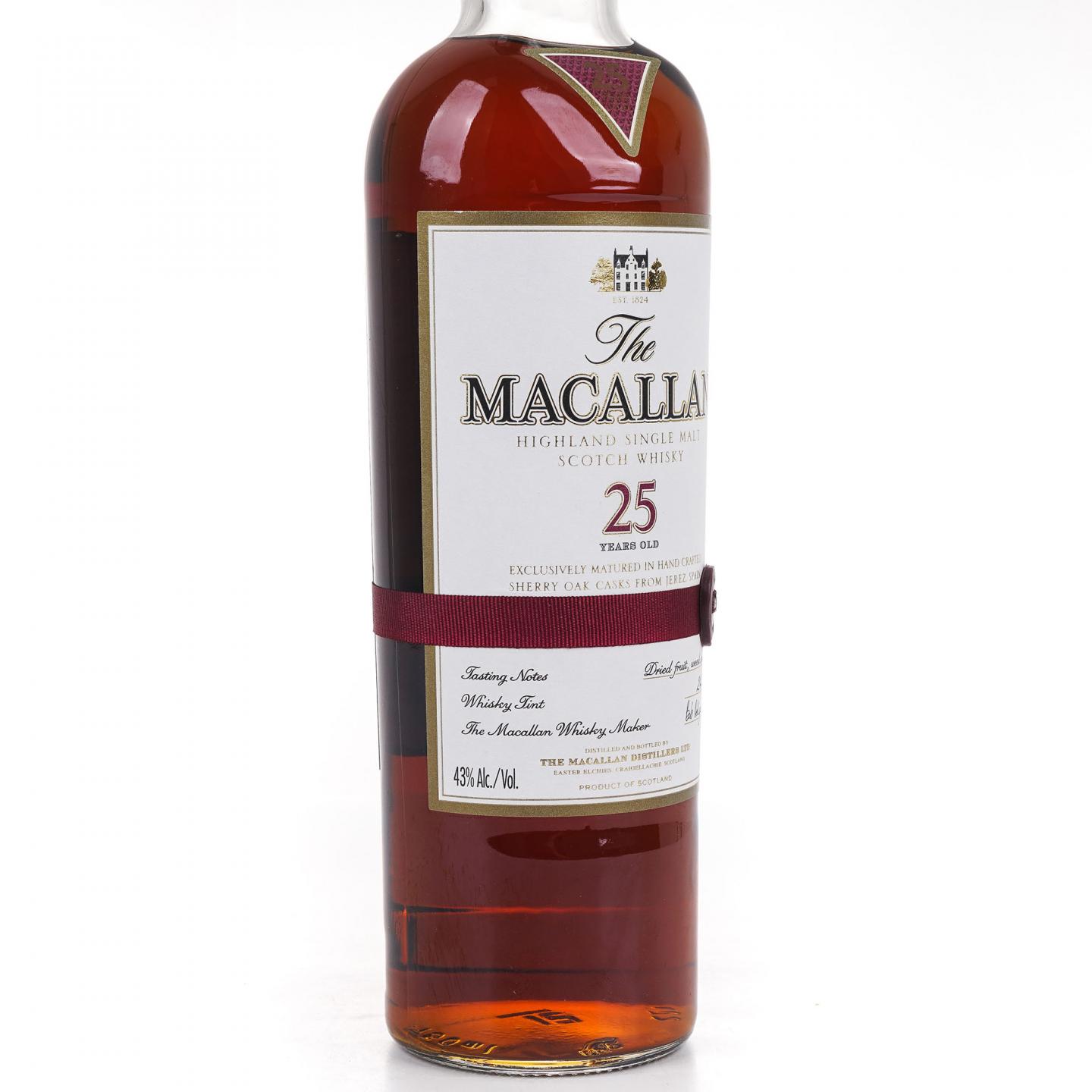 Macallan 麦卡伦 25年 雪莉桶 红腰带 750ml