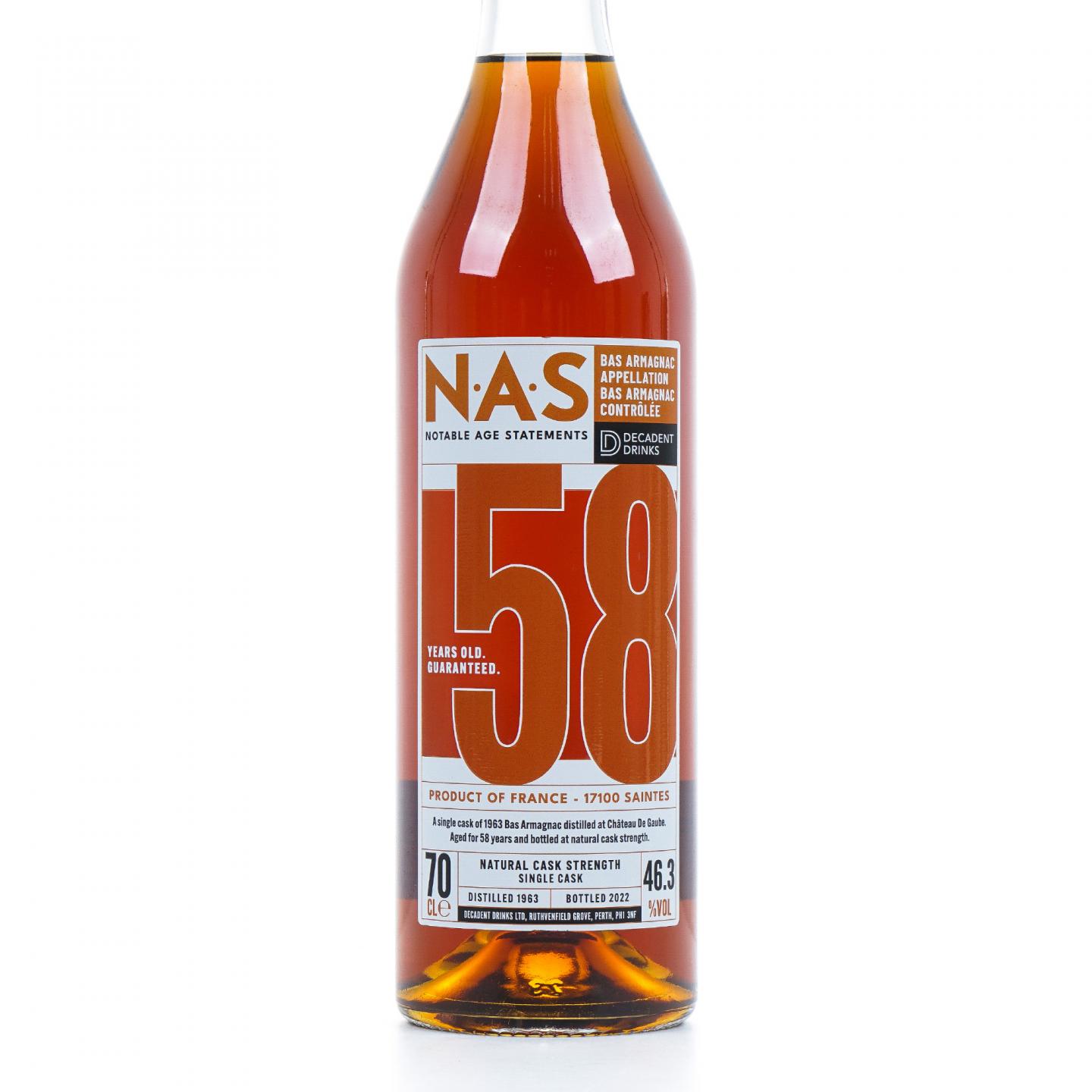 MChâteau de Gaube 58年 1963-2022 雅文邑 单桶 桶强