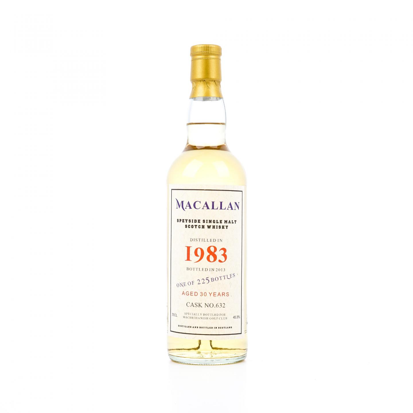 秘密斯佩塞 30年 1983-2013 Machrihanish高尔夫俱乐部 桶号#632