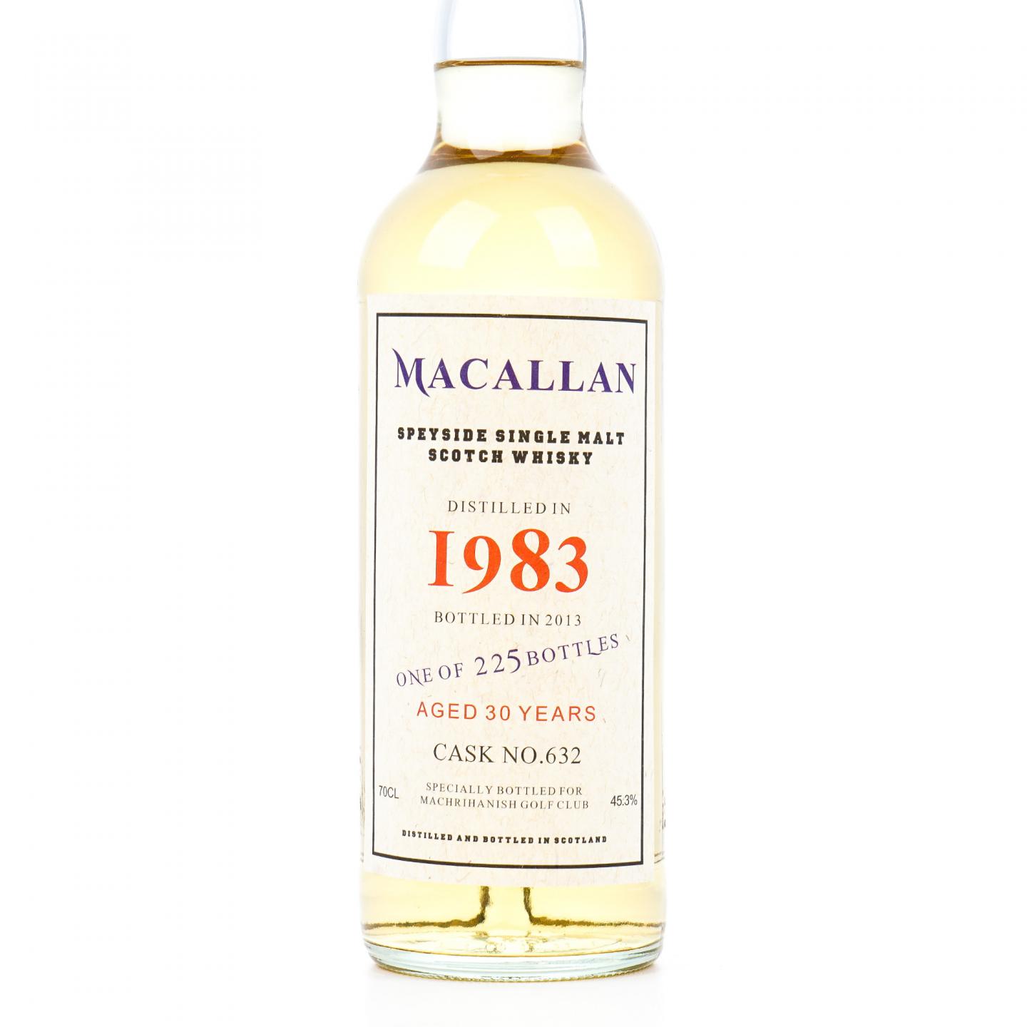 秘密斯佩塞 30年 1983-2013 Machrihanish高尔夫俱乐部 桶号#632