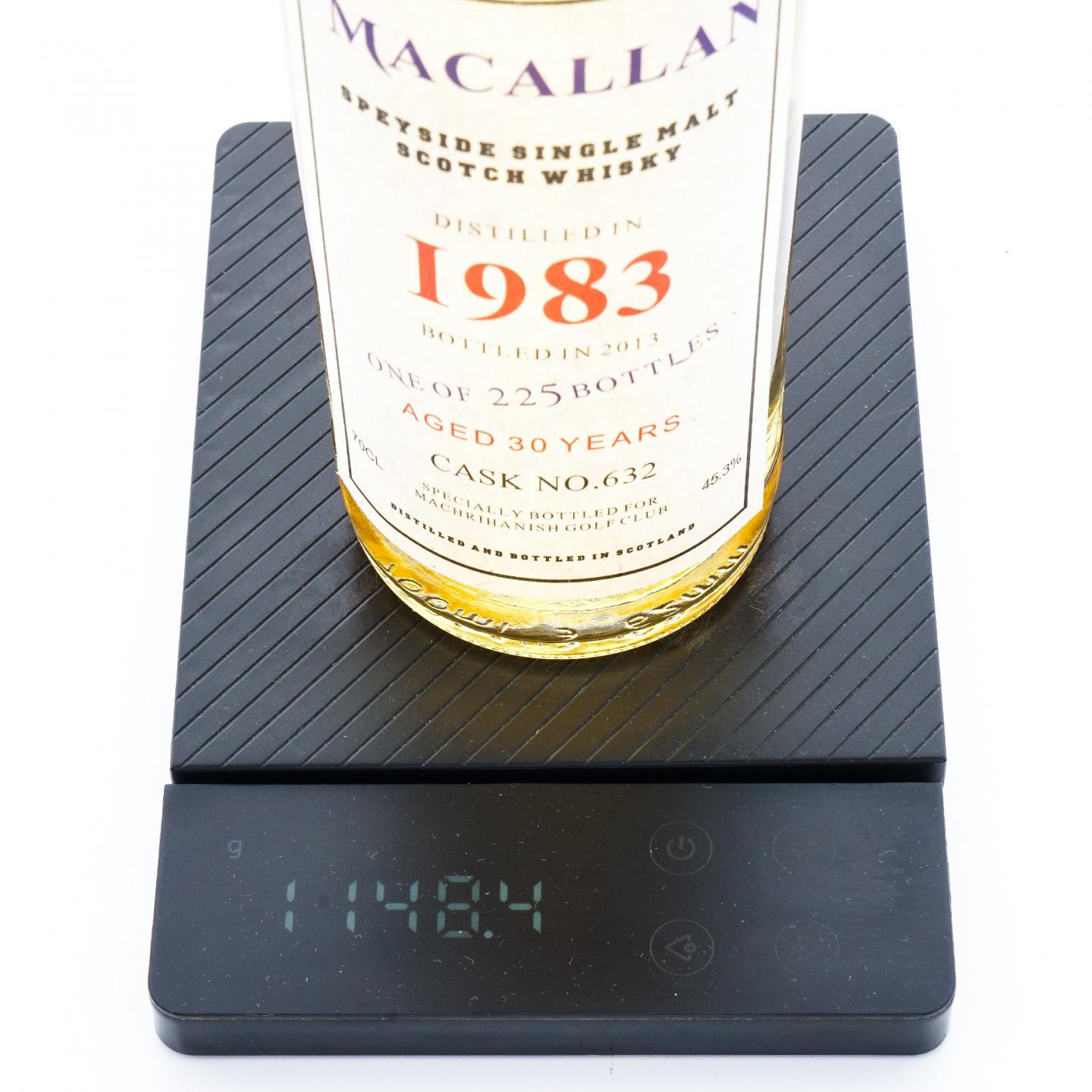 秘密斯佩塞 30年 1983-2013 Machrihanish高尔夫俱乐部 桶号#632