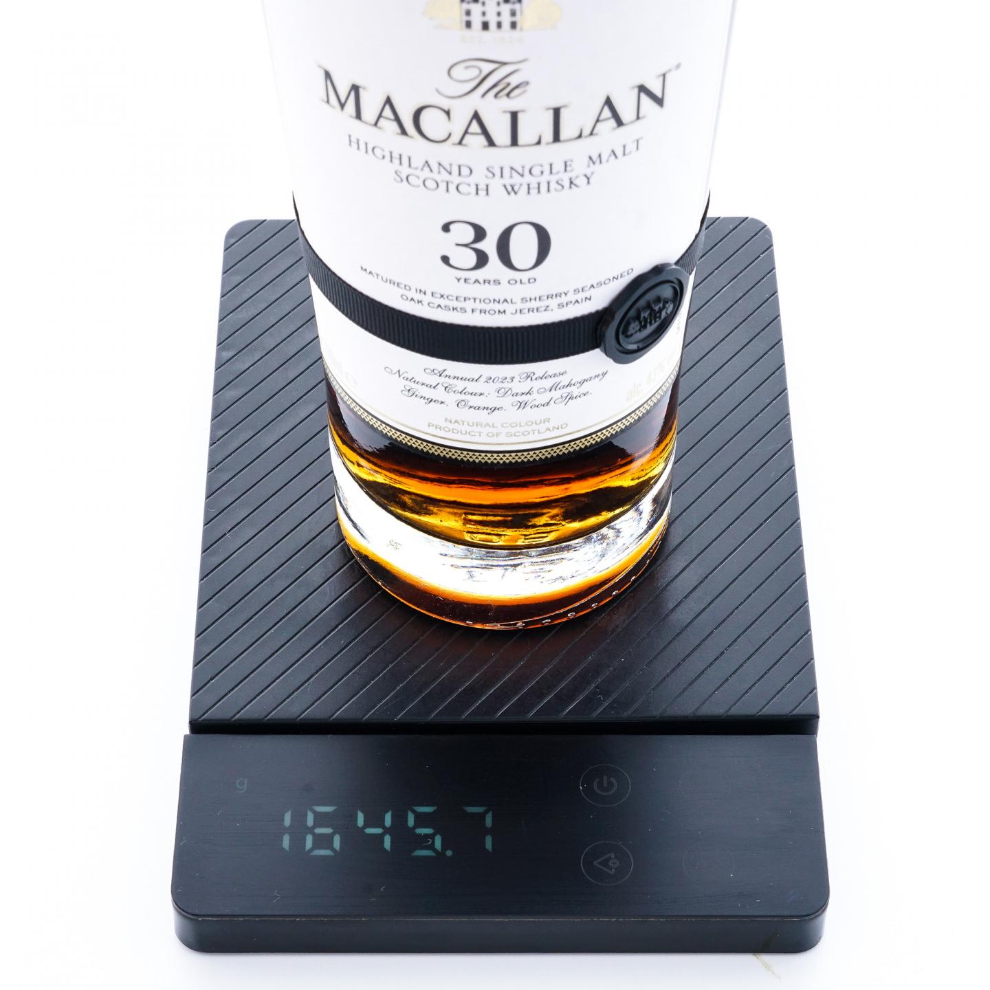 【附X光图】Macallan 麦卡伦 30年 2023 黑腰带 雪莉桶 木盒