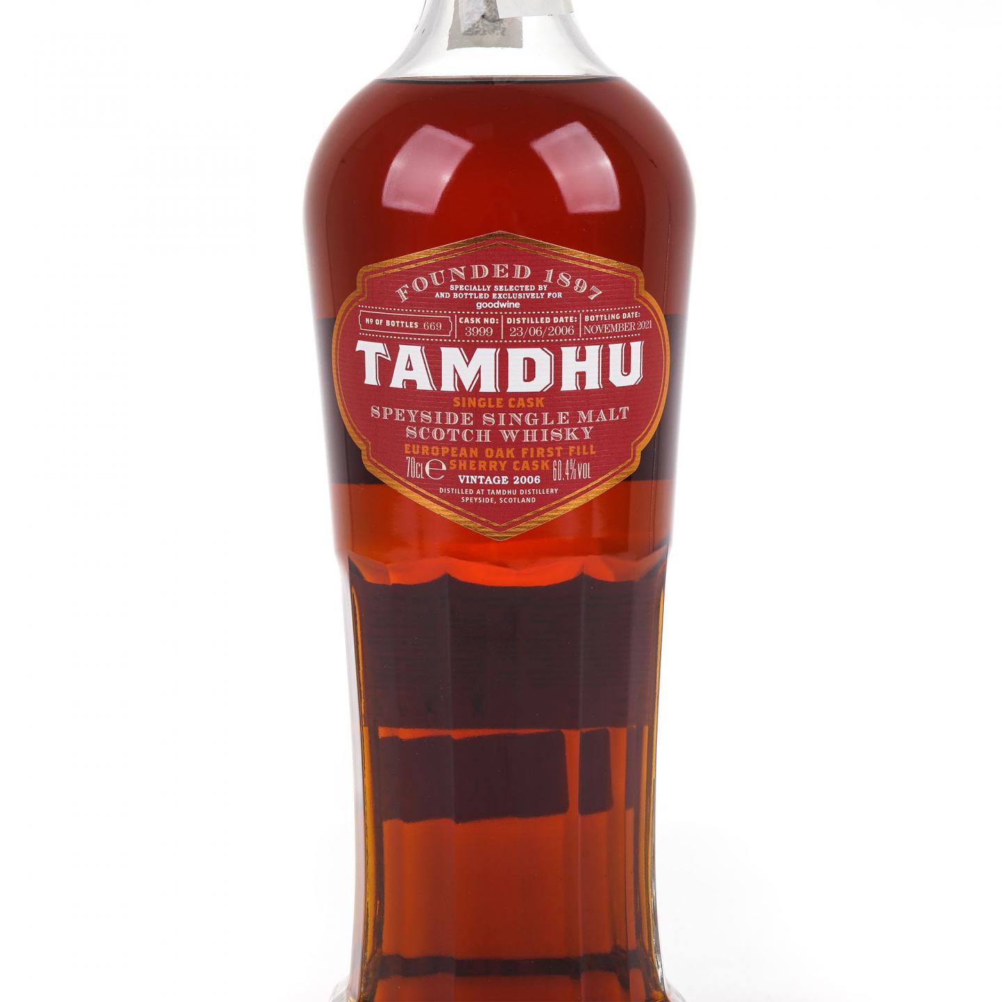 Tamdhu 檀都 2006-2021 初填雪莉桶#3999 单桶