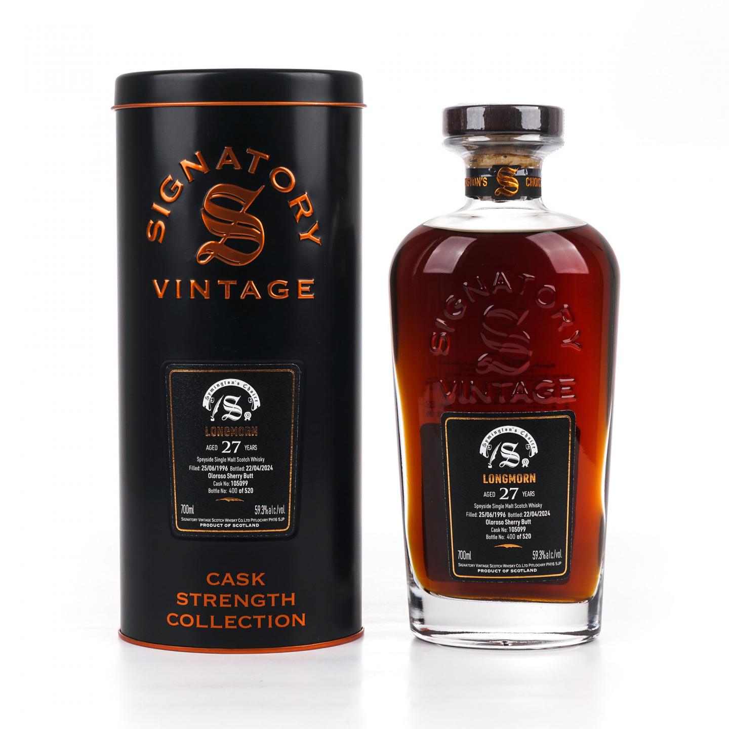 Longmorn 朗摩 27年 1996-2024 SV 雪莉单桶#105099