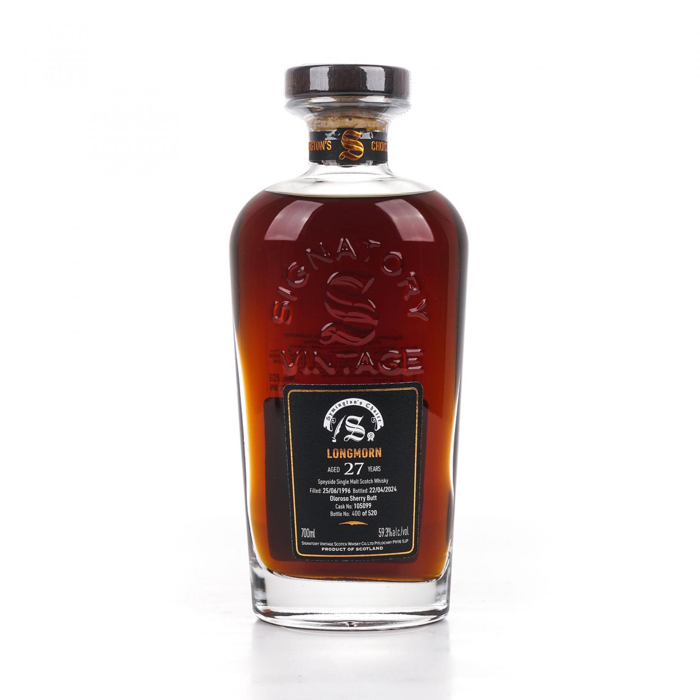 Longmorn 朗摩 27年 1996-2024 SV 雪莉单桶#105099