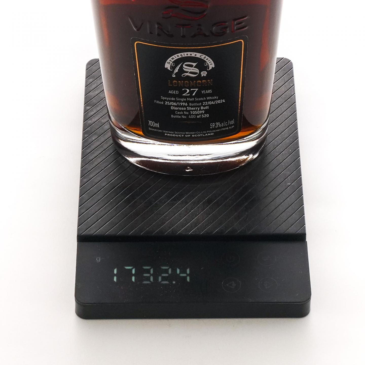 Longmorn 朗摩 27年 1996-2024 SV 雪莉单桶#105099