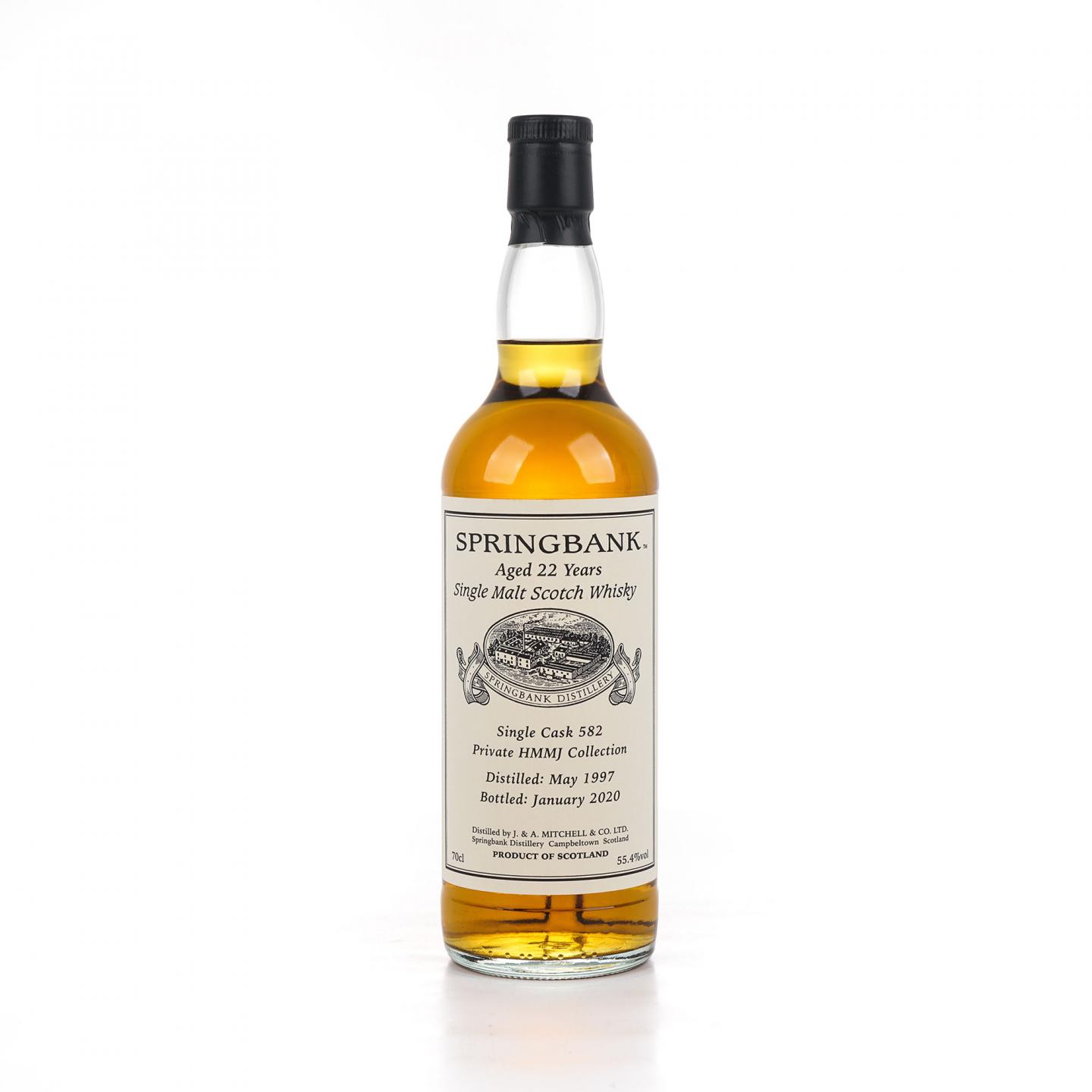 Springbank 云顶 22年 1997-2020 单桶#582