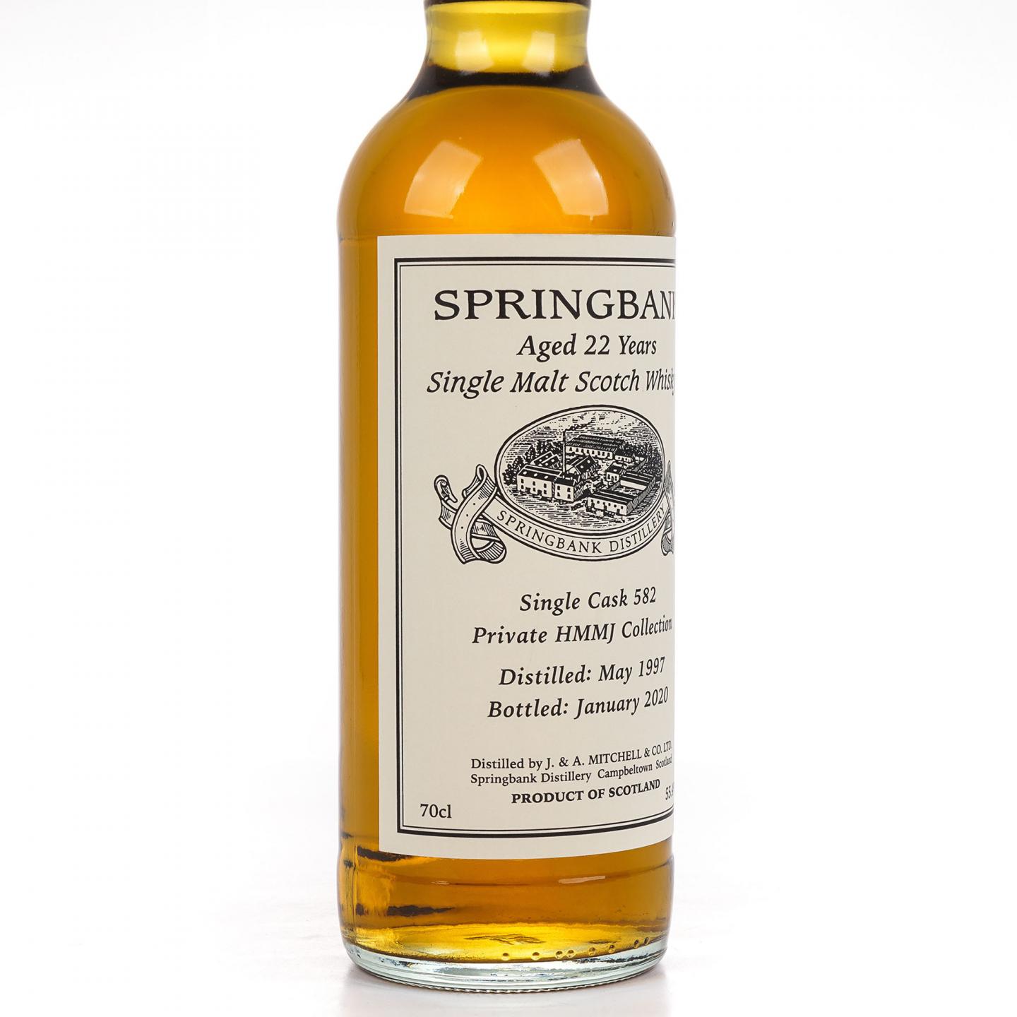 Springbank 云顶 22年 1997-2020 单桶#582