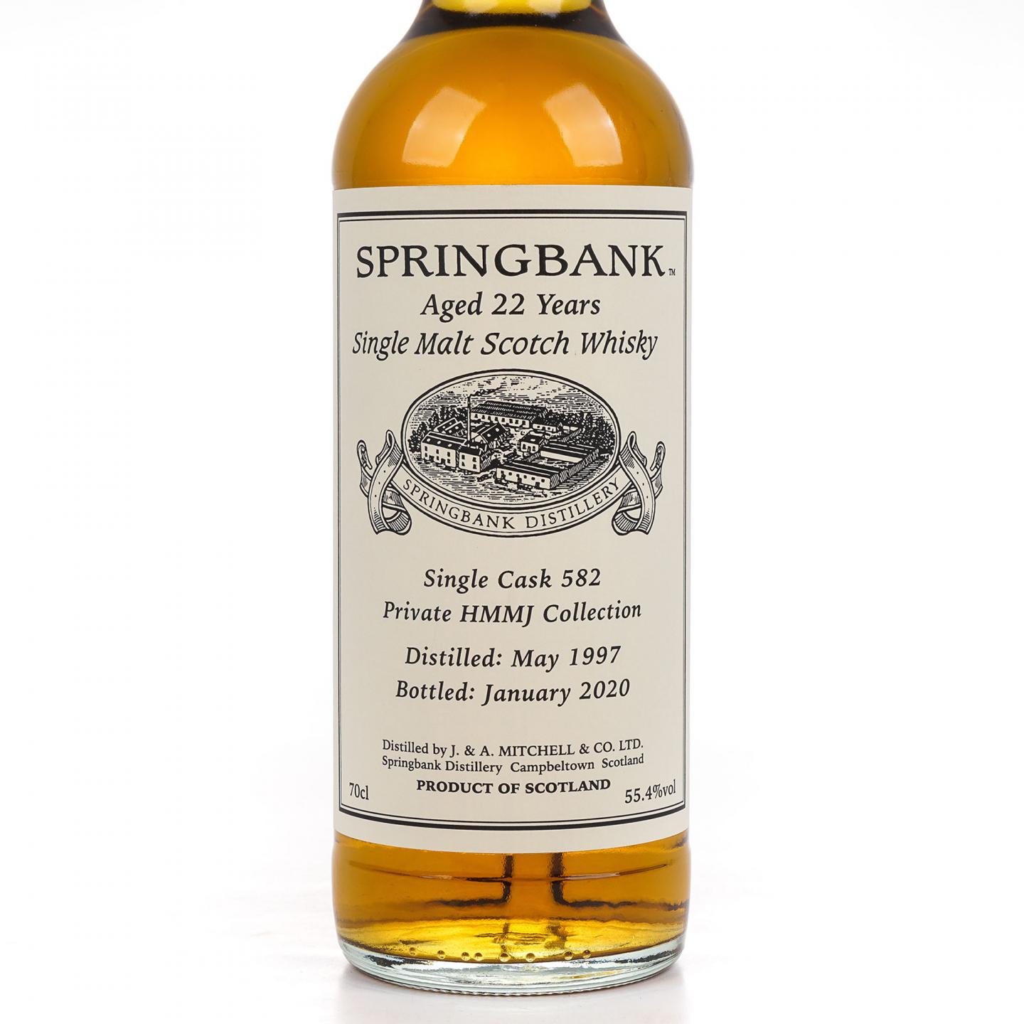 Springbank 云顶 22年 1997-2020 单桶#582