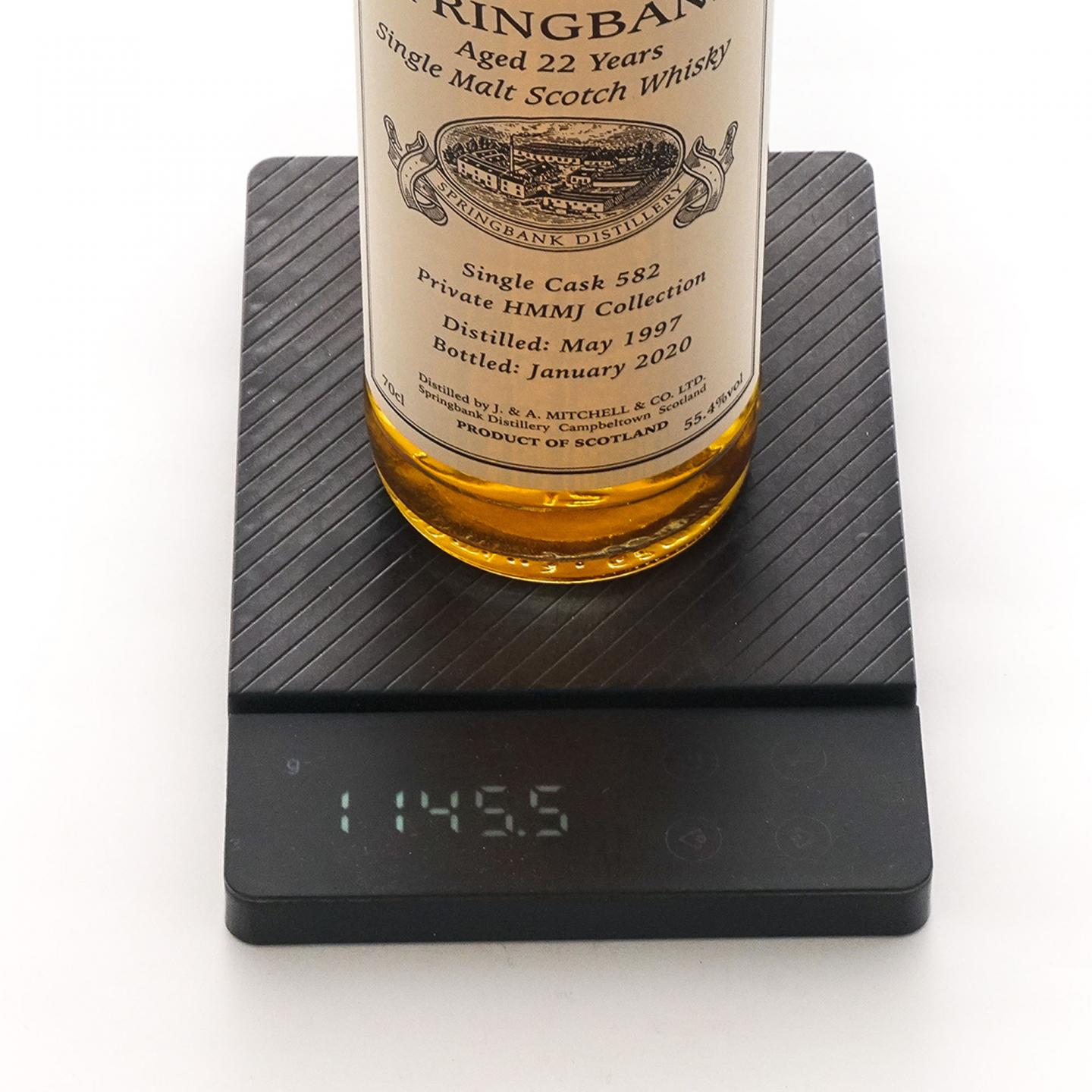 Springbank 云顶 22年 1997-2020 单桶#582