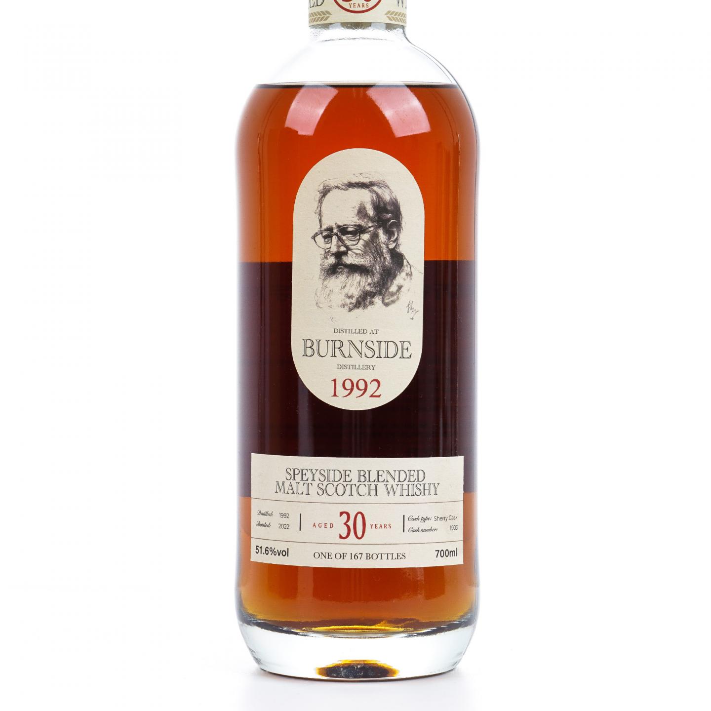 Burnside 30年 1992-2022 百富汤匙桶 雪莉桶#1903