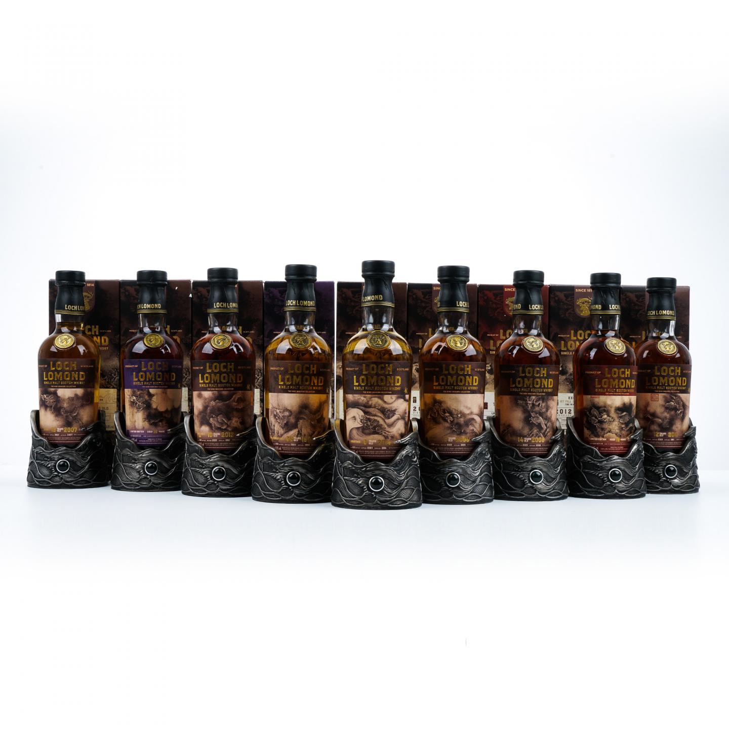 Loch Lomond 罗曼湖 龙年限定版 陈容《九龙图》 9瓶组