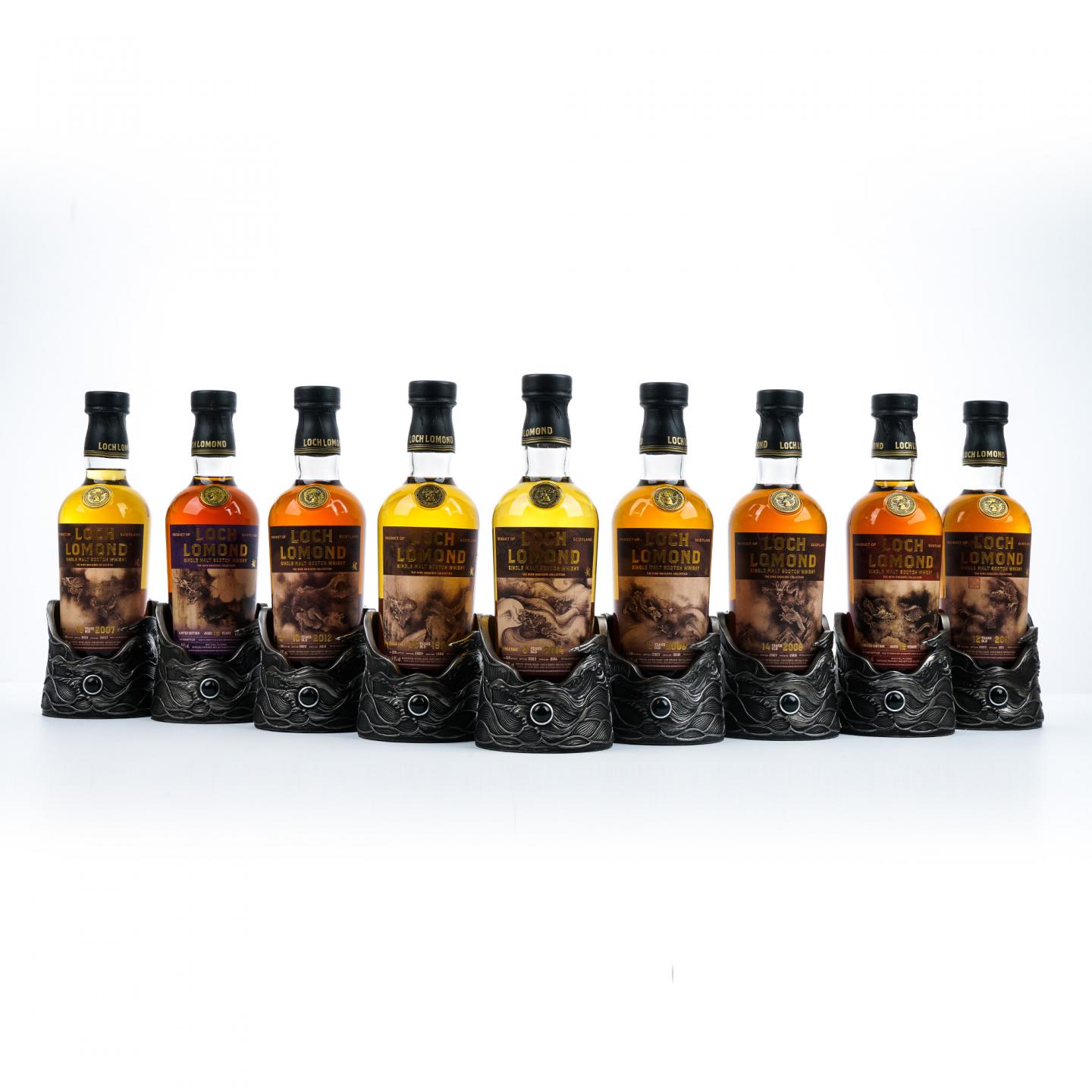 Loch Lomond 罗曼湖 龙年限定版 陈容《九龙图》 9瓶组