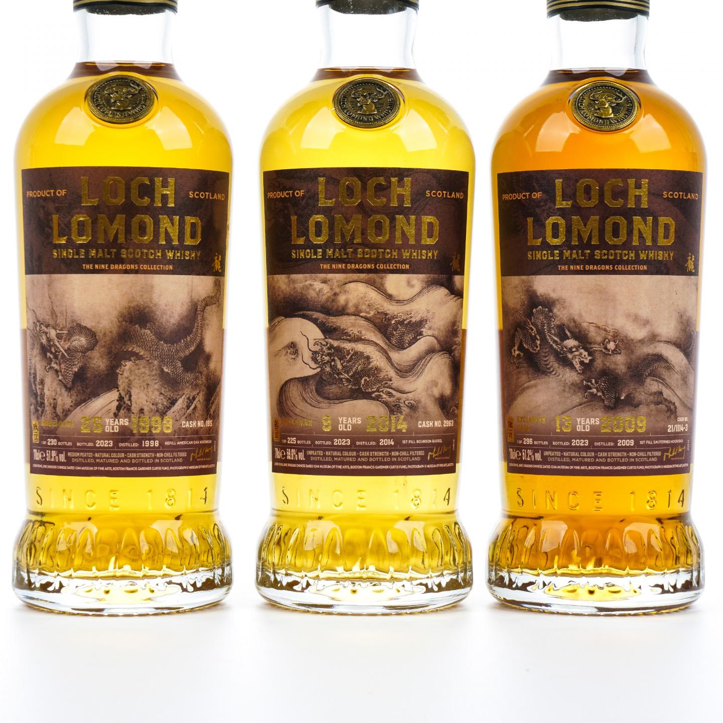 Loch Lomond 罗曼湖 龙年限定版 陈容《九龙图》 9瓶组