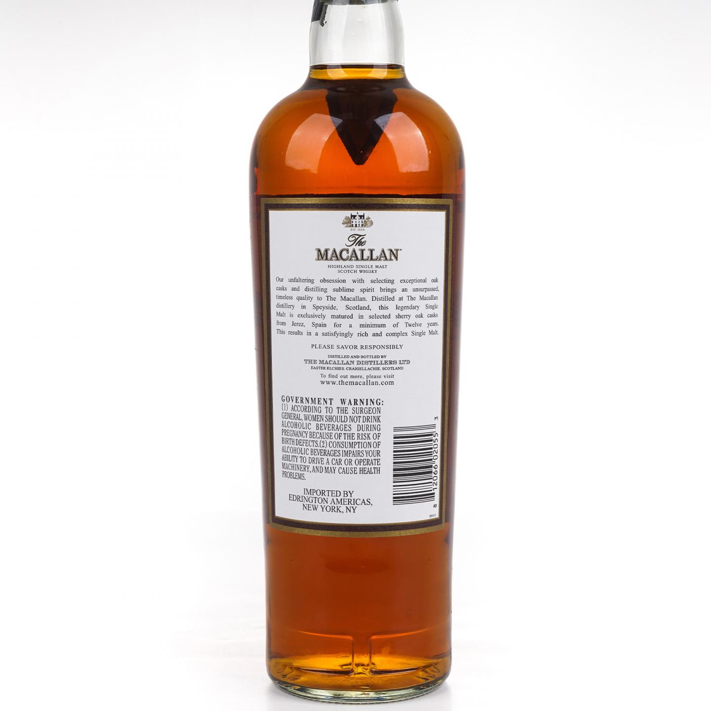 Macallan 麦卡伦 12年 雪莉桶 750ml