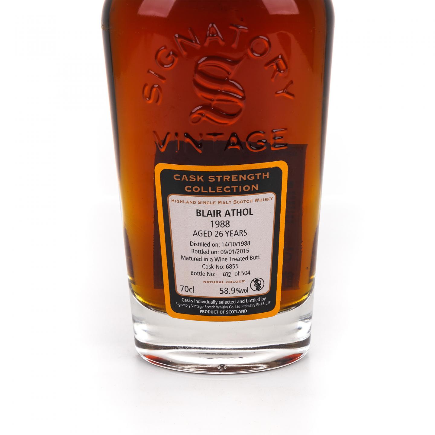 Blair Athol 布莱尔阿苏 26年 1988-2015 SV#6855 桶强