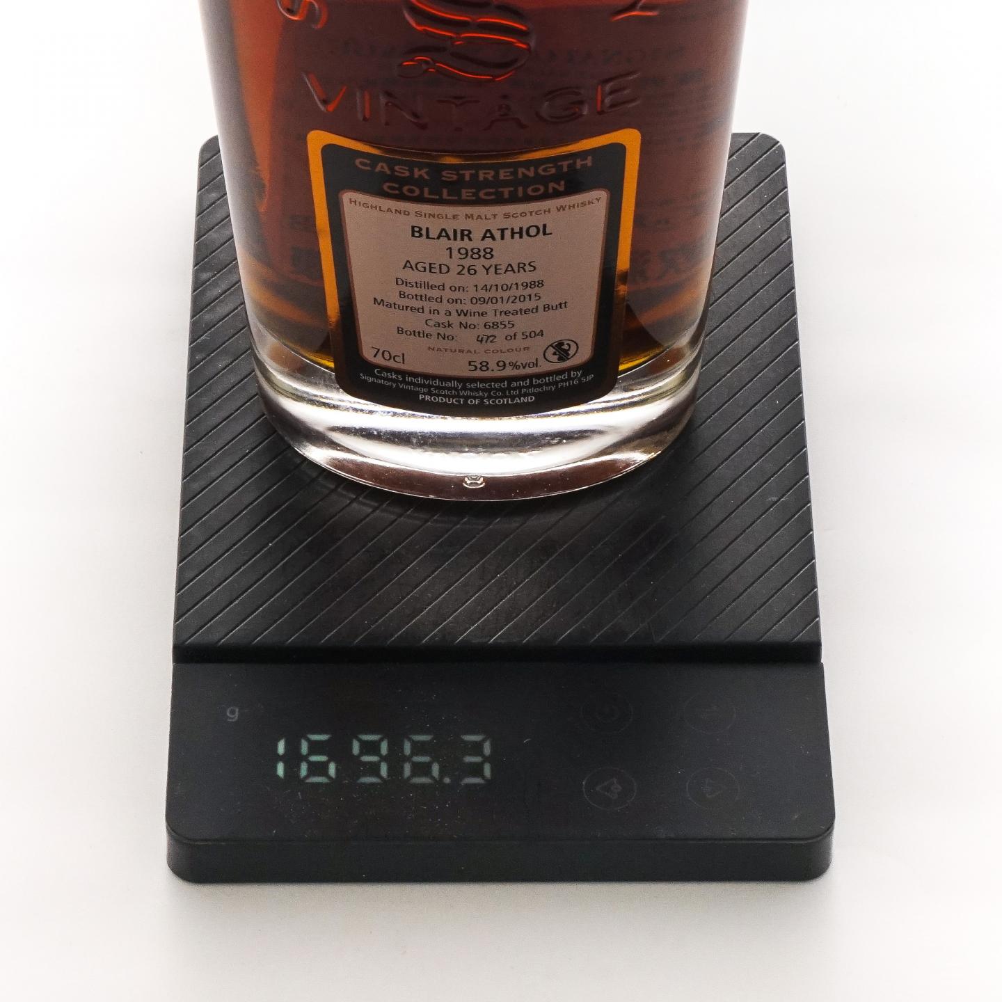 Blair Athol 布莱尔阿苏 26年 1988-2015 SV#6855 桶强