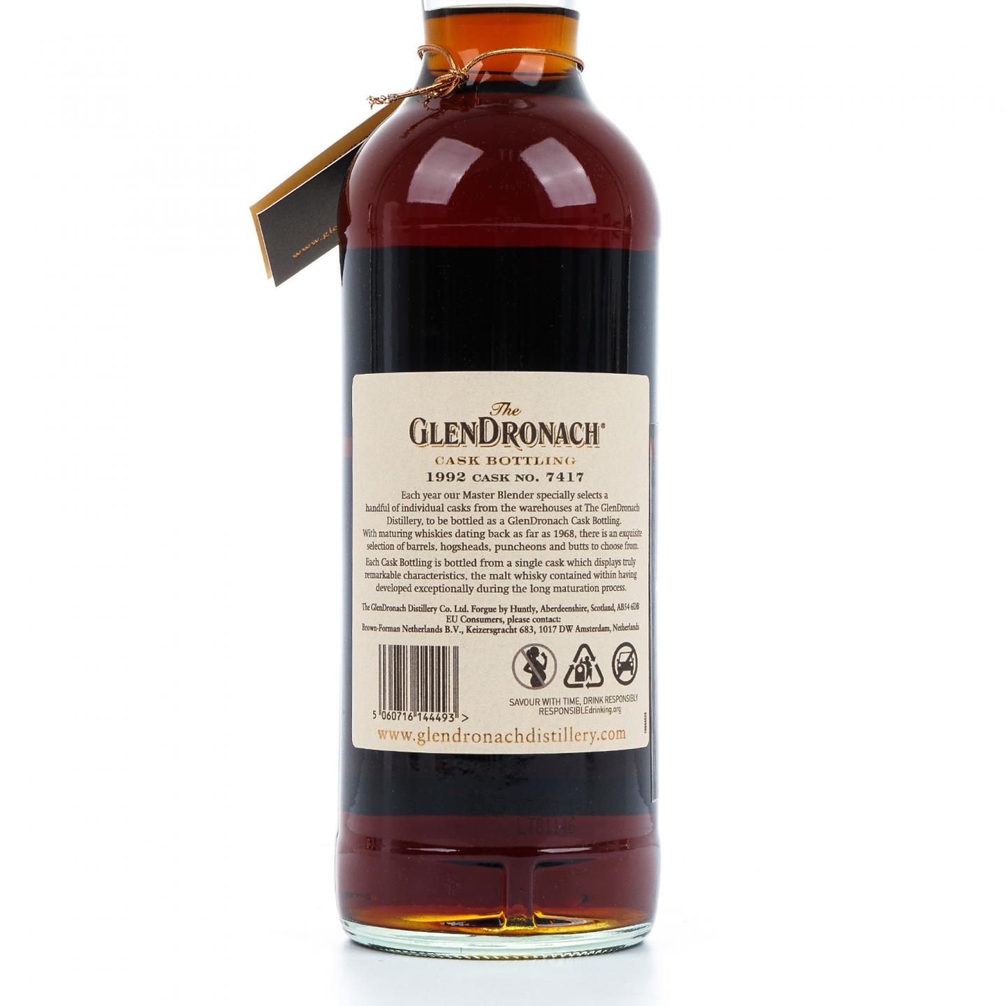 Glendronach 格兰多纳 30年 1992-2023 雪莉桶#7417 瓶码597