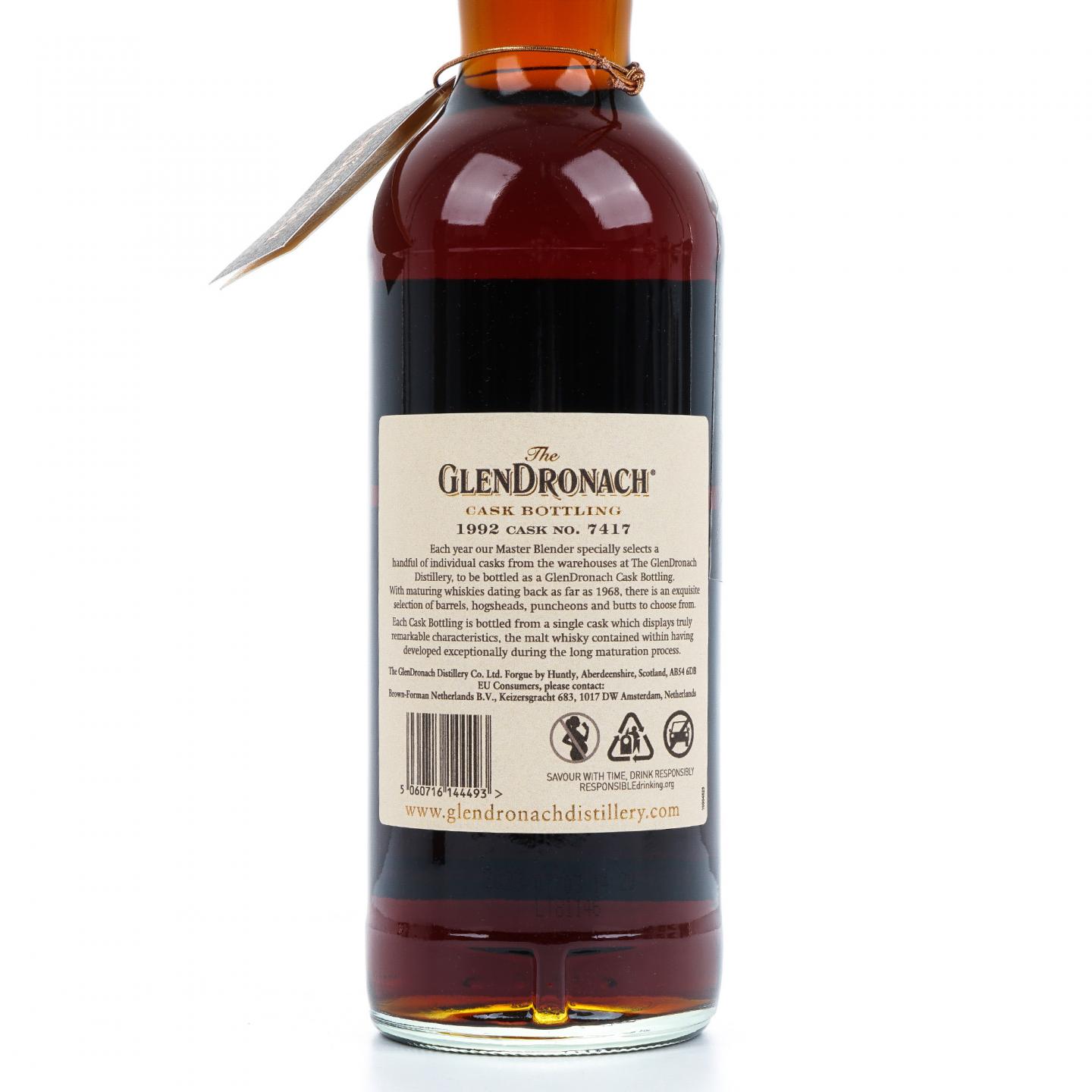 Glendronach 格兰多纳 30年 1992-2023 雪莉桶#7417 瓶码596