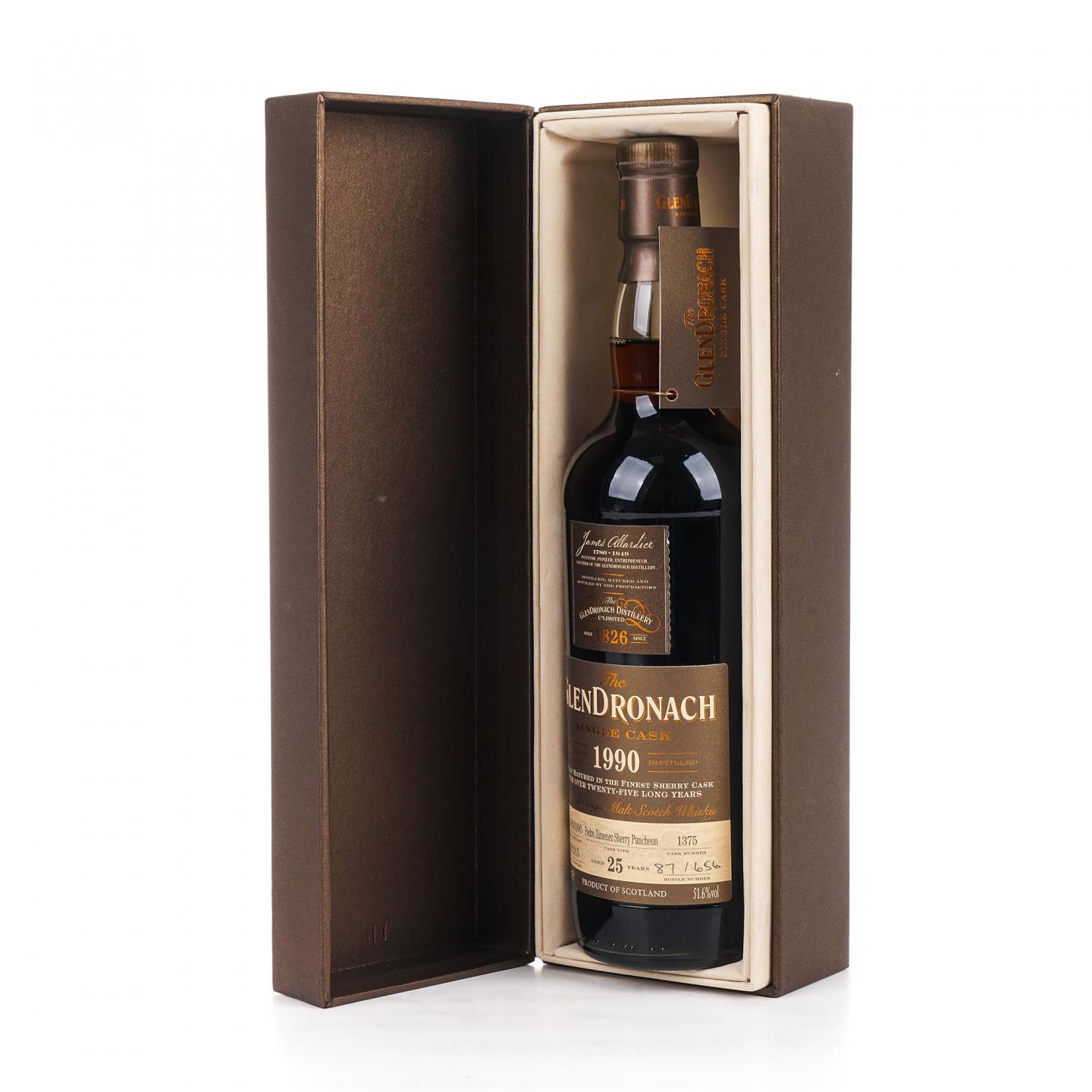 Glendronach 格兰多纳 25年 1990-2015 雪莉桶#1375