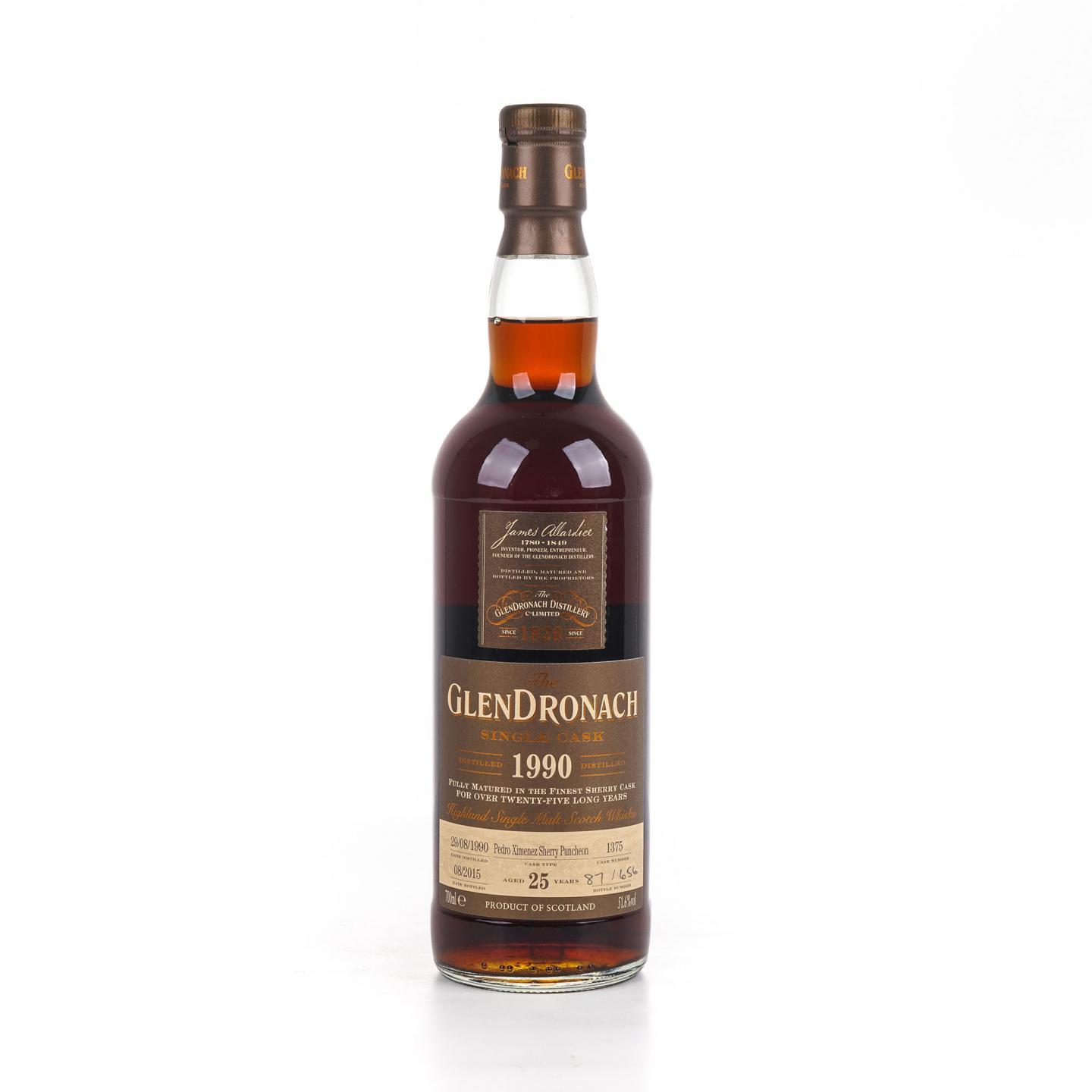 Glendronach 格兰多纳 25年 1990-2015 雪莉桶#1375