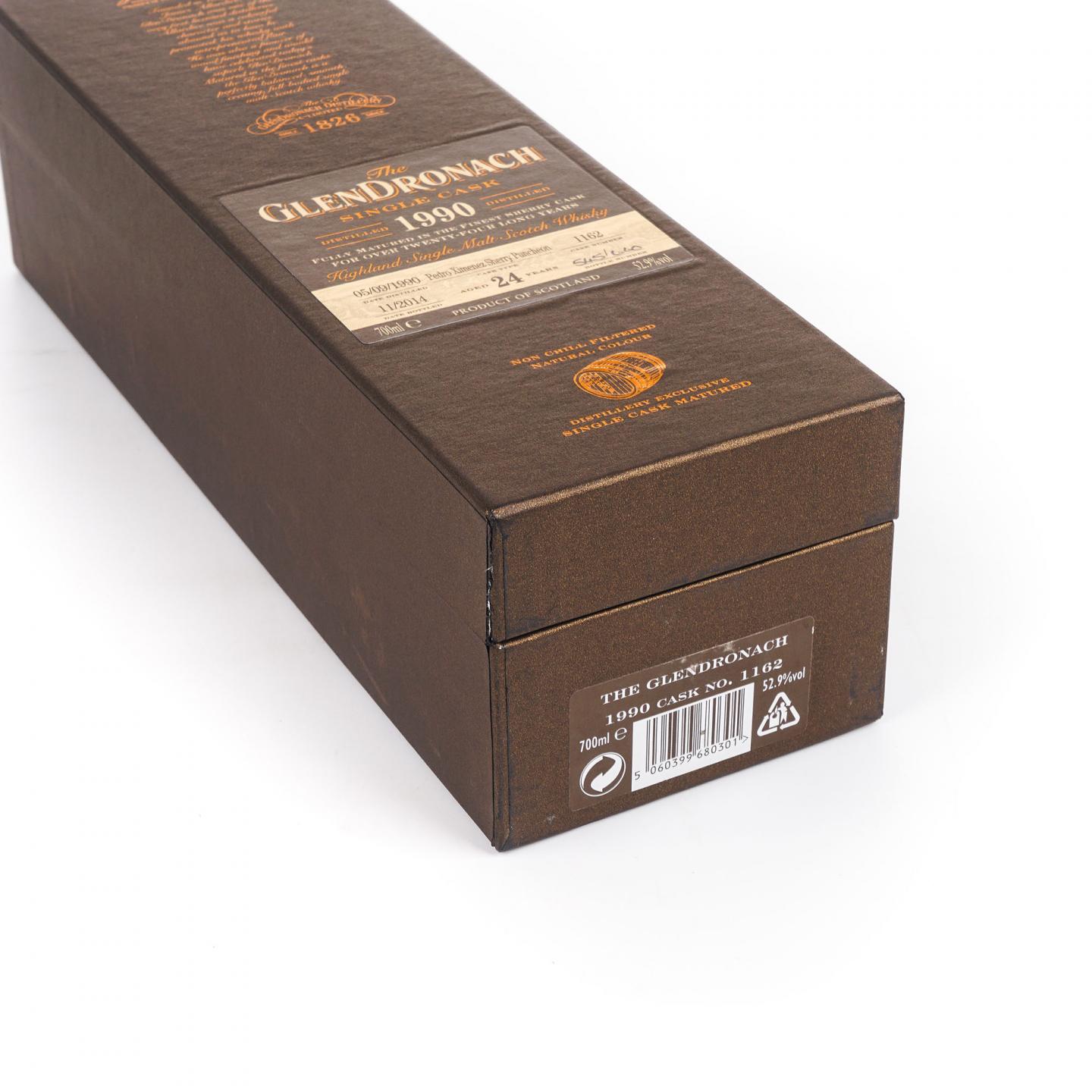 Glendronach 格兰多纳 24年 1990-2014 雪莉单桶#1162