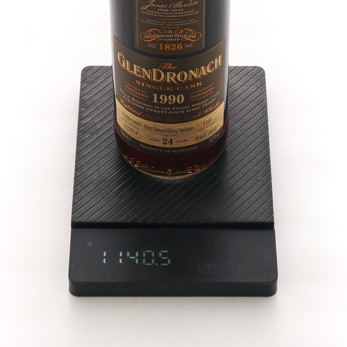 Glendronach 格兰多纳 24年 1990-2014 雪莉单桶#1162