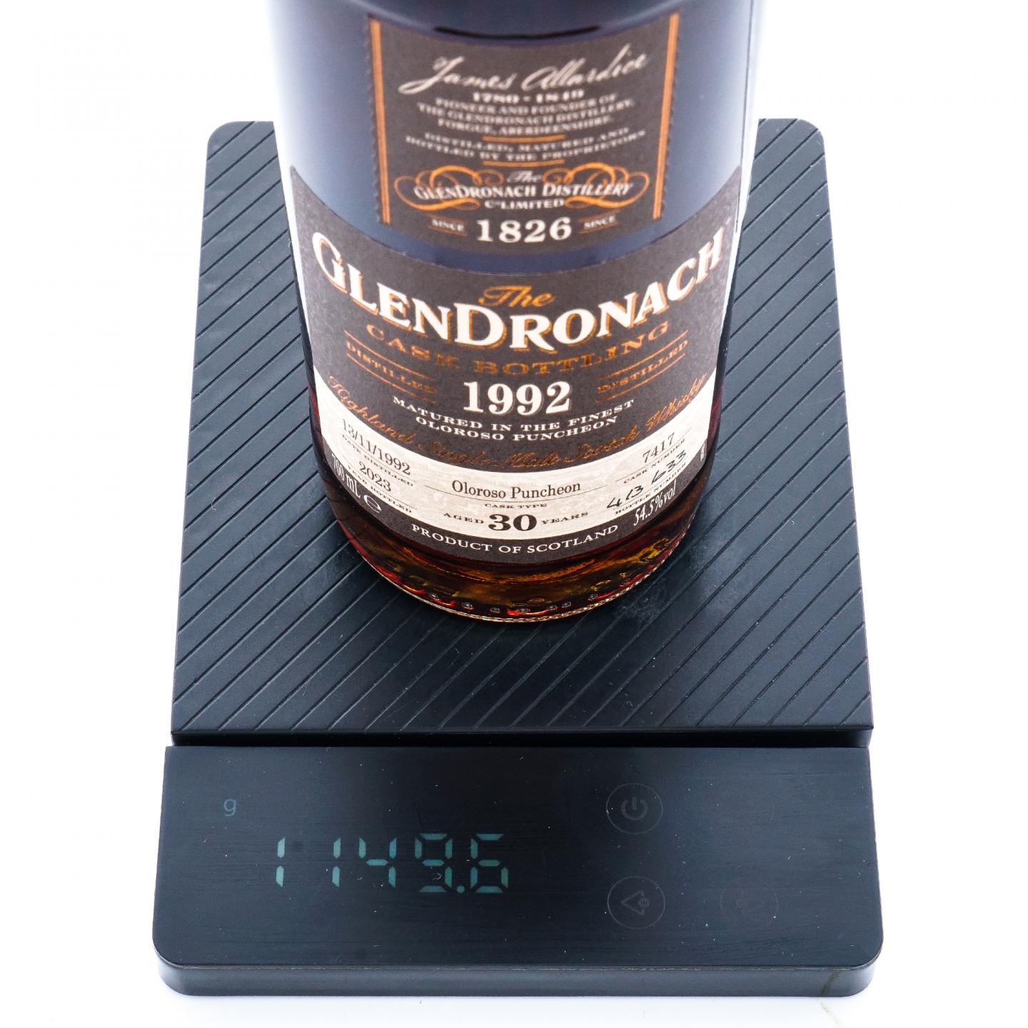 Glendronach 格兰多纳 30年 1992-2023 雪莉桶#7417
