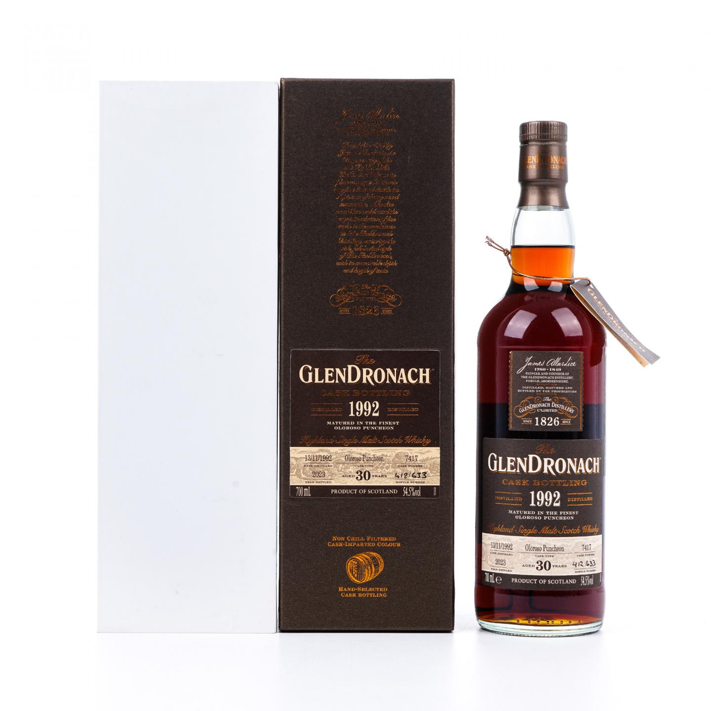 Glendronach 格兰多纳 30年 1992-2023 雪莉桶#7417 54.5%