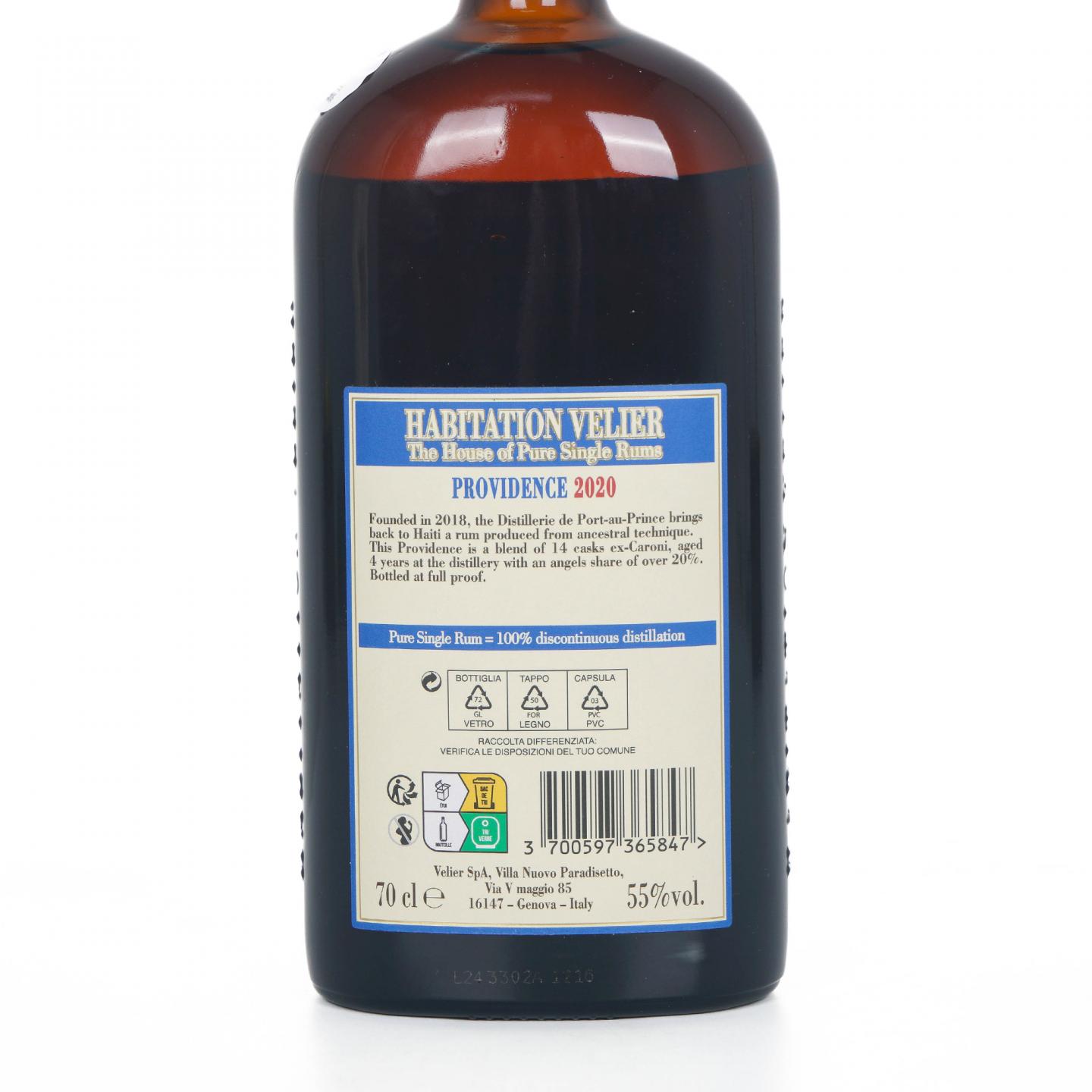 海地太子港酒厂 Providence 2020-2024 朗姆酒 Habitation 55%