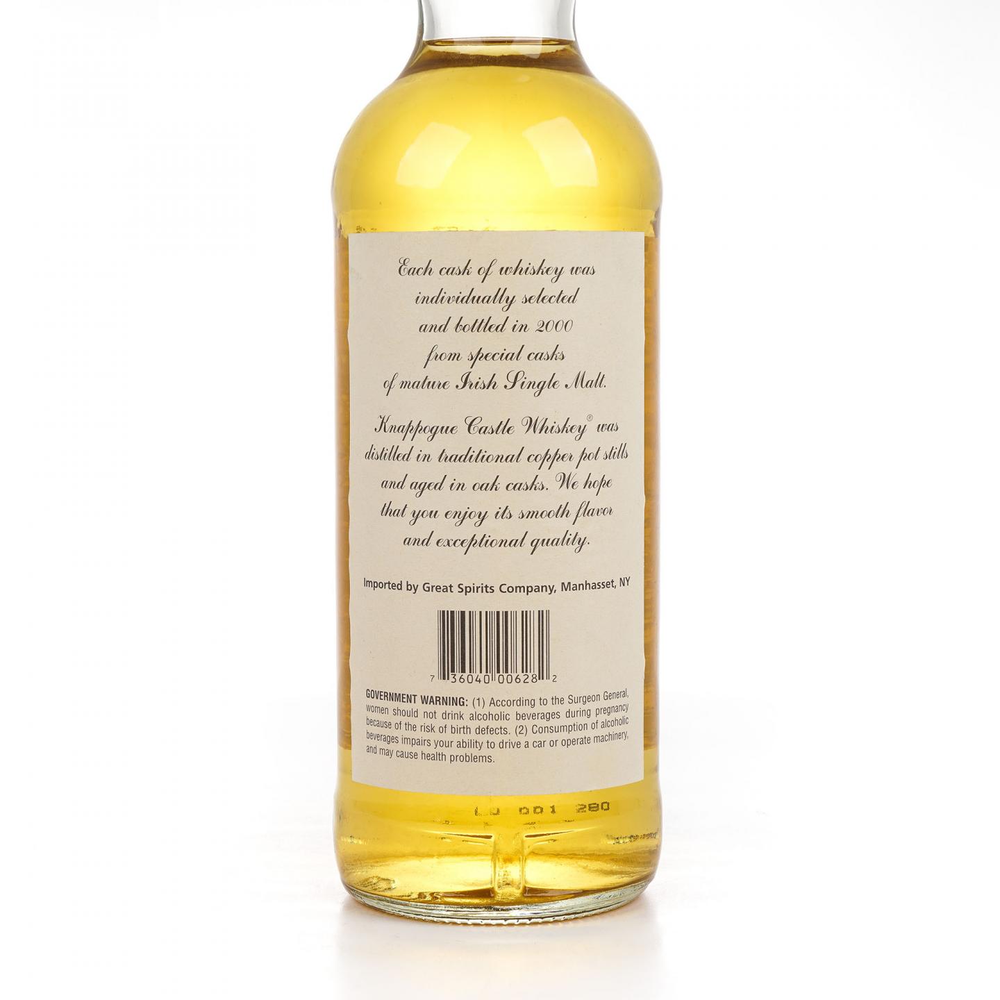 Knappogue Castle 1992-2000 爱尔兰威士忌 750ml