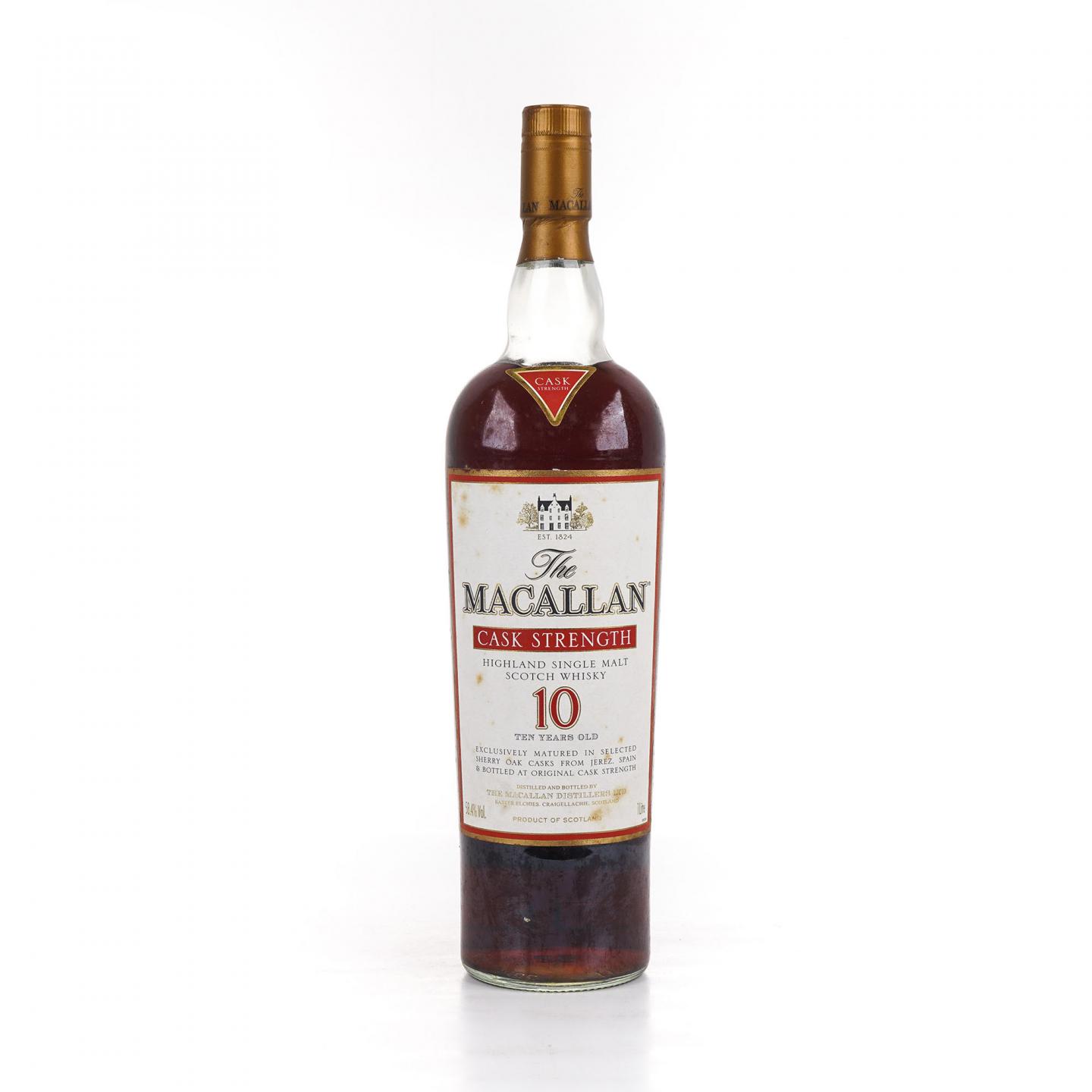 Macallan 麦卡伦 10年 桶强 1升装 58.4%