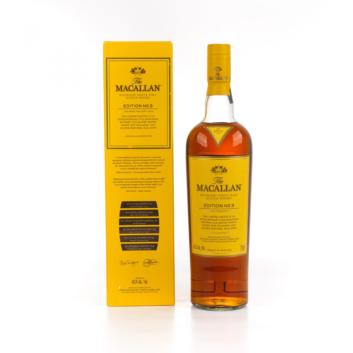 Macallan 麦卡伦 2017 Edition No.3 750ML