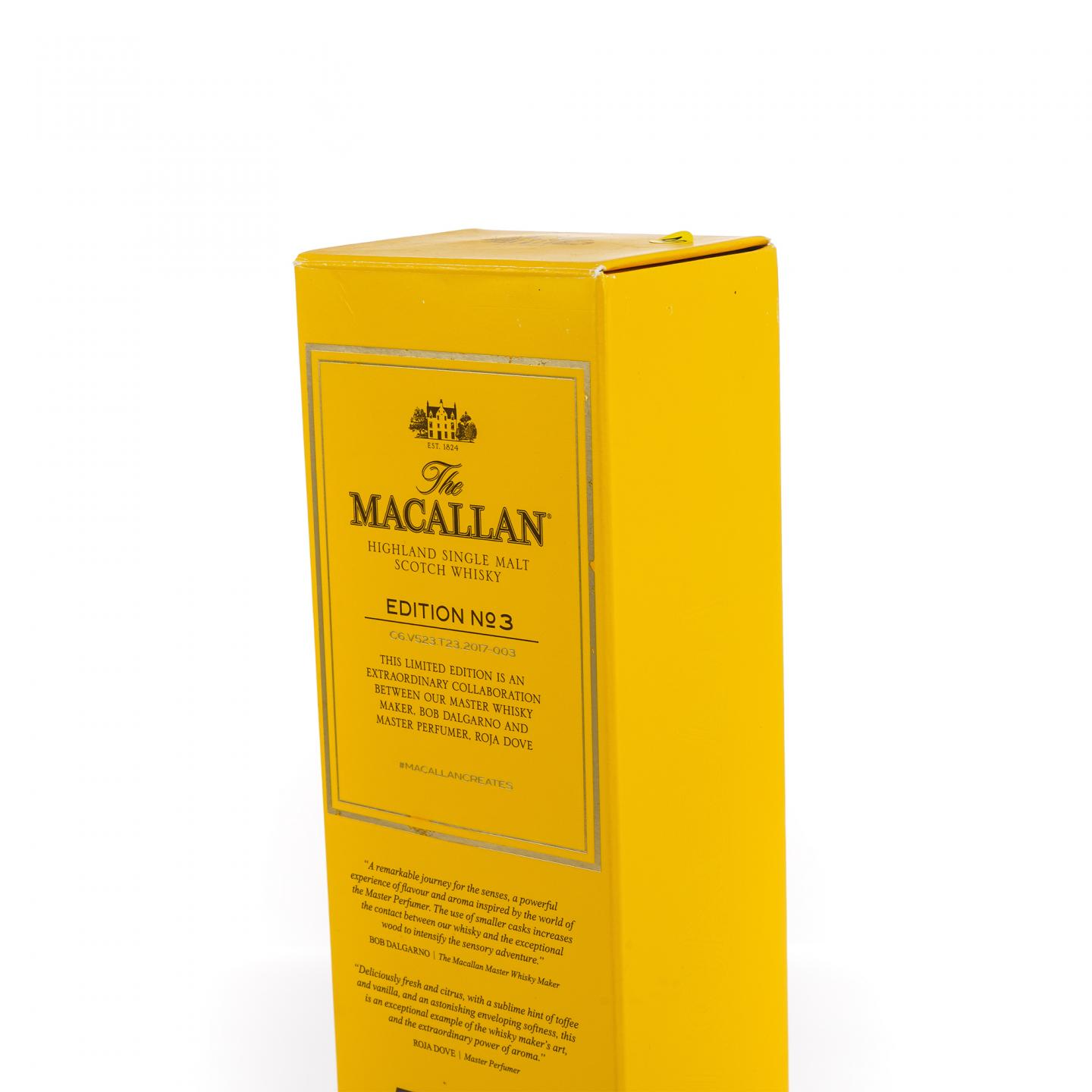 Macallan 麦卡伦 2017 Edition No.3 750ML