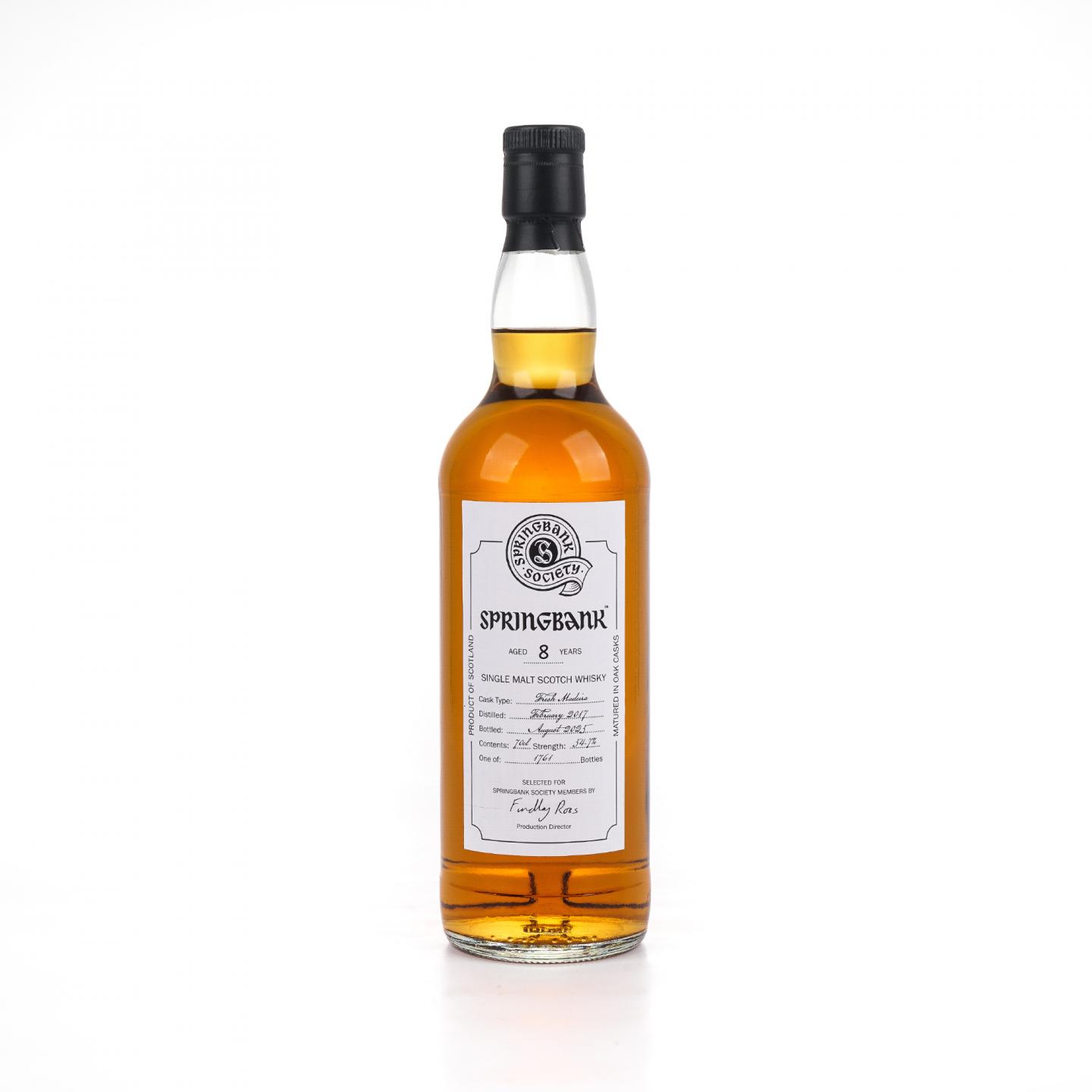 Springbank 云顶 8年 2017-2025 云顶协会