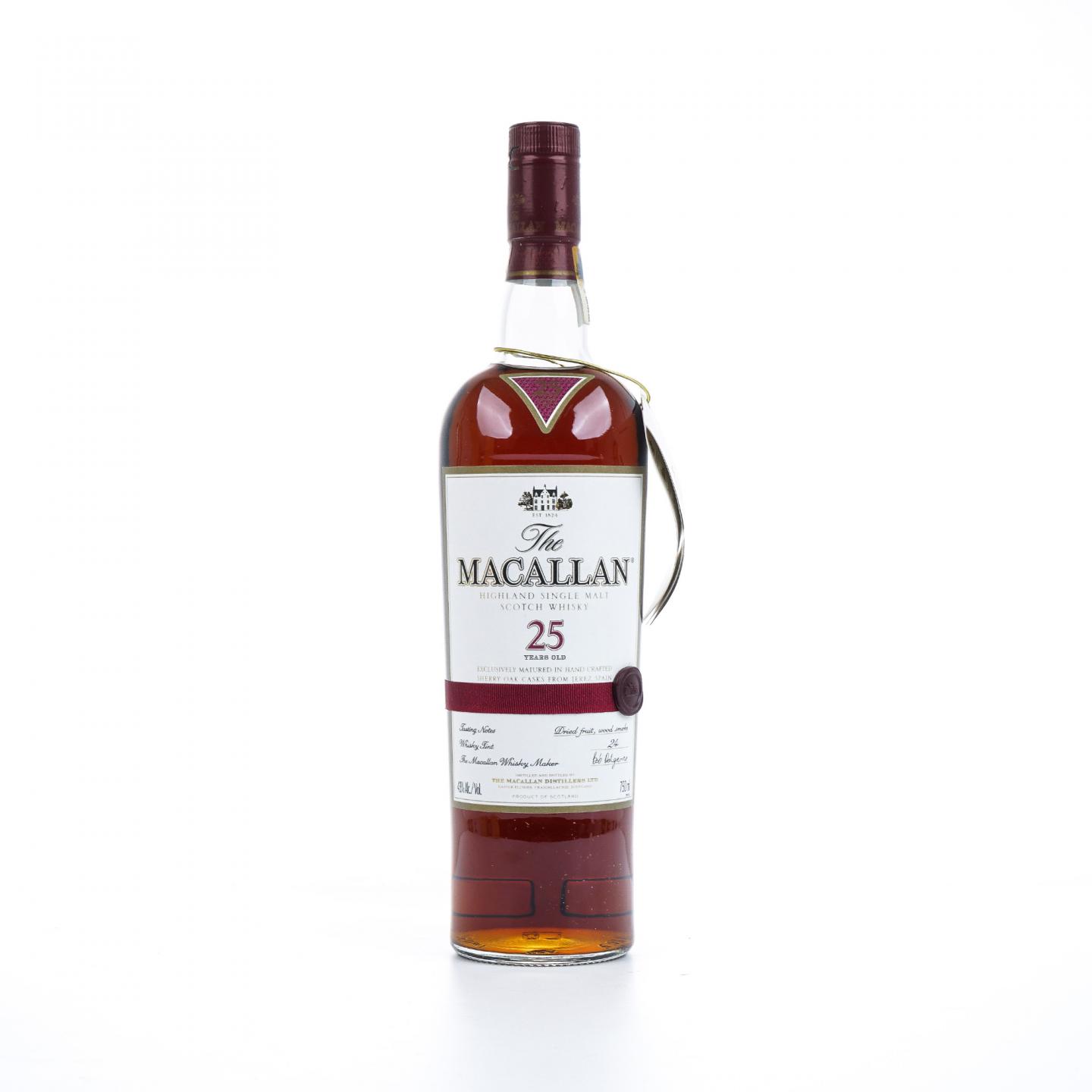 Macallan 麦卡伦 25年 雪莉桶 红腰带 750ml