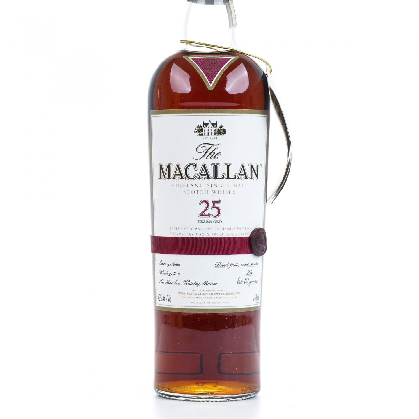Macallan 麦卡伦 25年 雪莉桶 红腰带 750ml