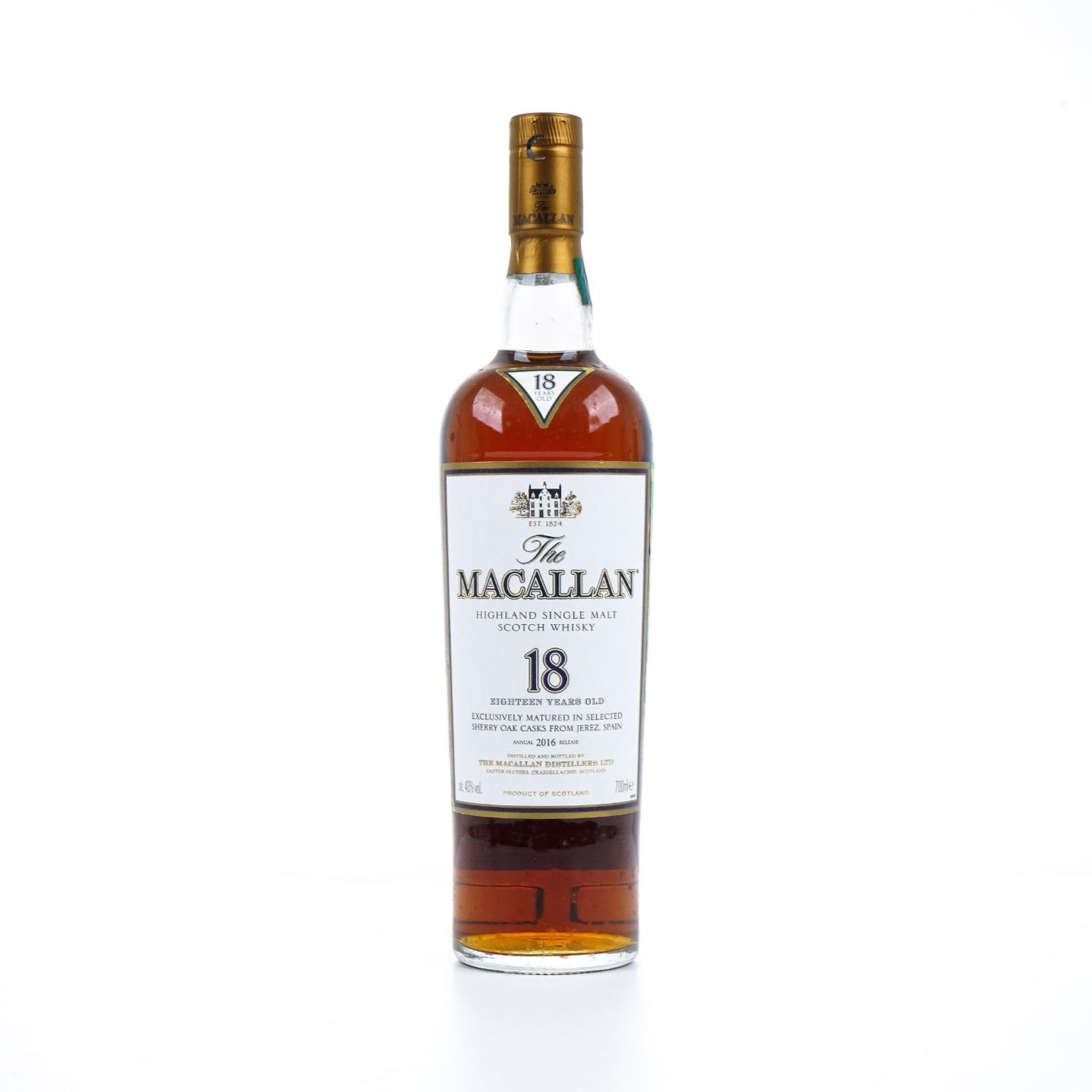Macallan 麦卡伦 18年 2016 雪莉桶