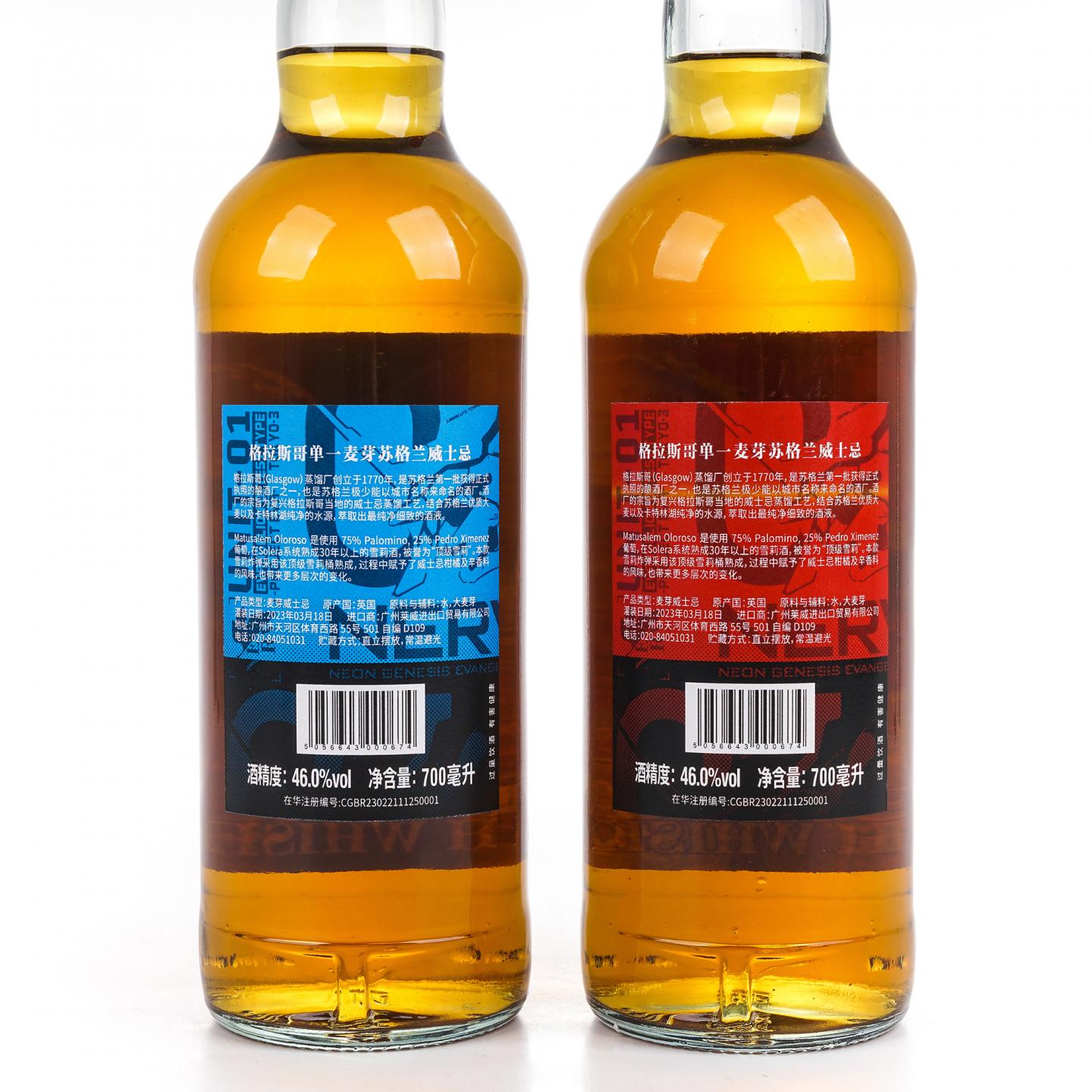 Glasgow 格拉斯哥 2023 雪莉桶 警戒 2瓶组