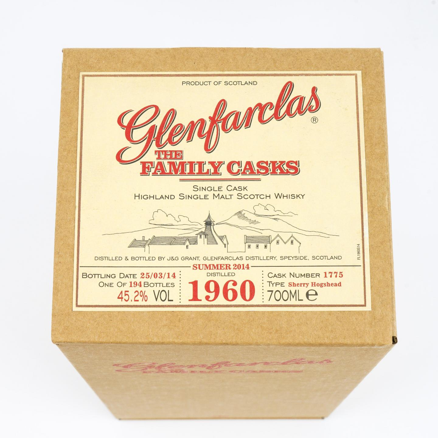 Glenfarclas 格兰花格 1960-2014 家族桶 雪莉桶#1775