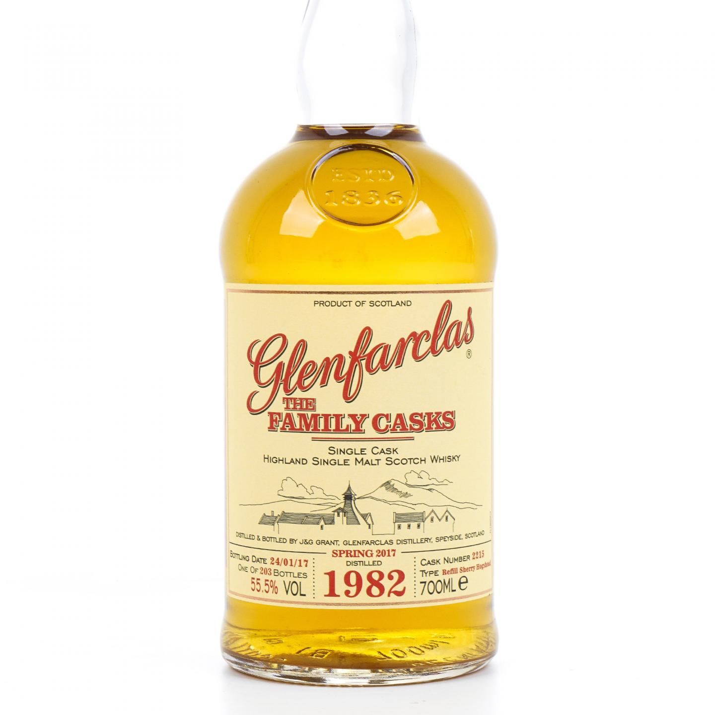 Glenfarclas 格兰花格 1982-2017 家族桶 雪莉桶#2215