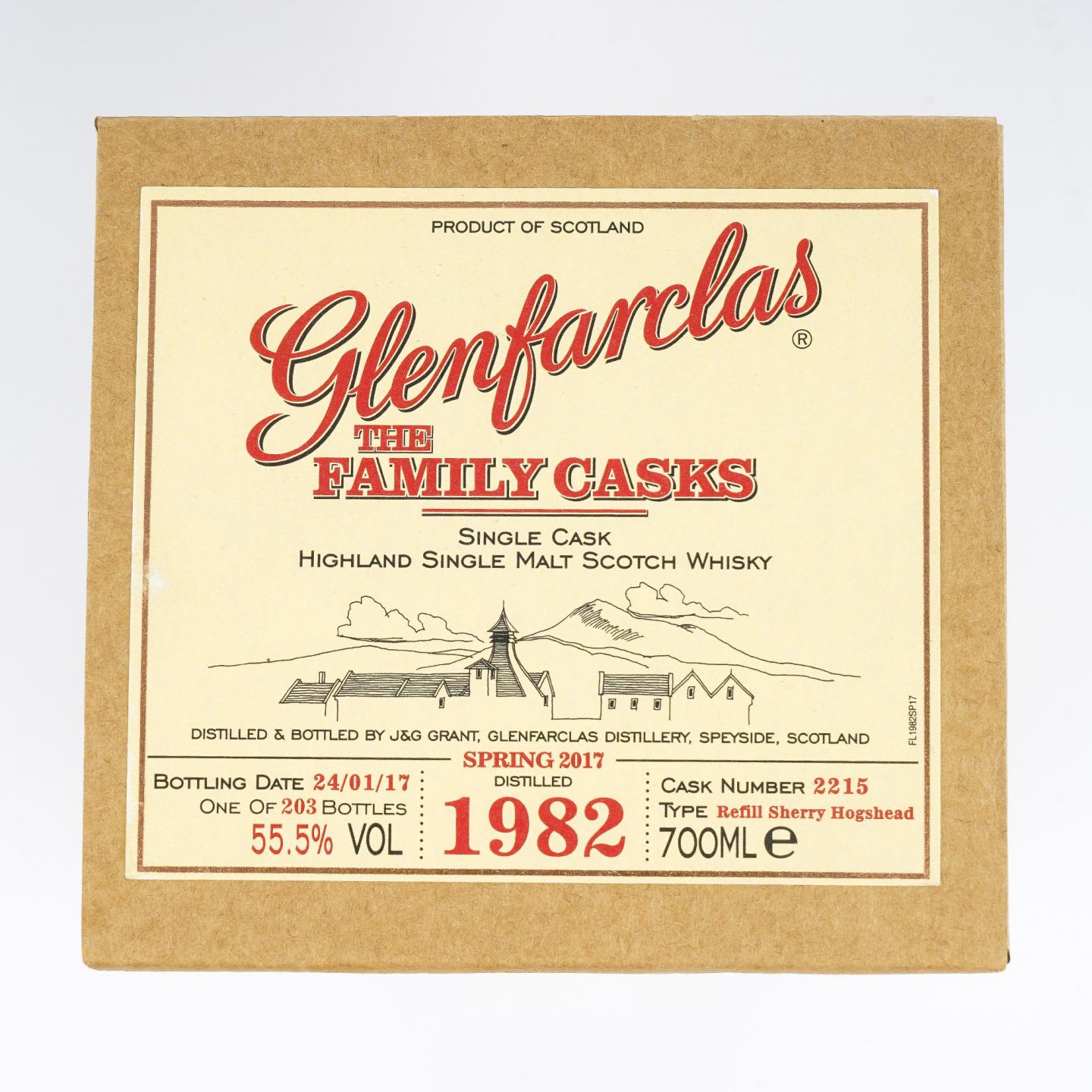 Glenfarclas 格兰花格 1982-2017 家族桶 雪莉桶#2215