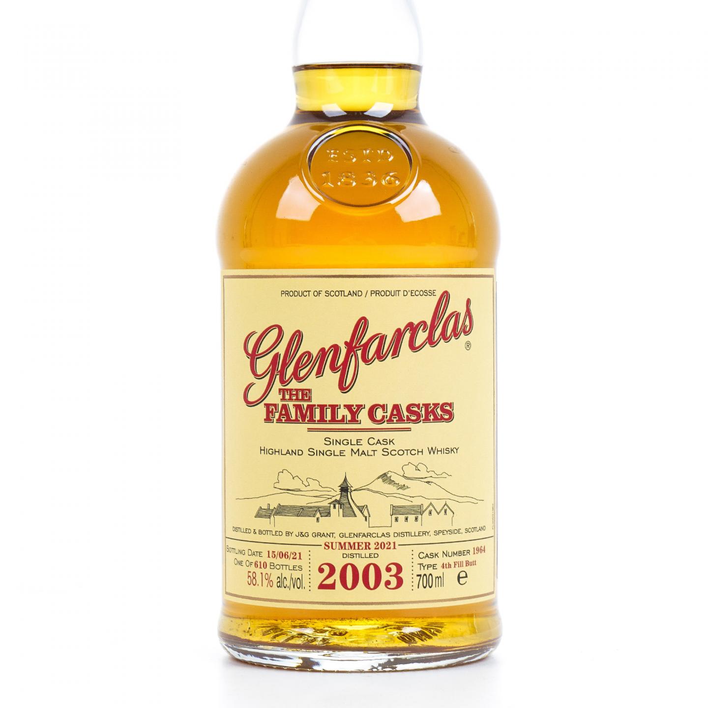 Glenfarclas 格兰花格 2003-2021 家族桶#1964