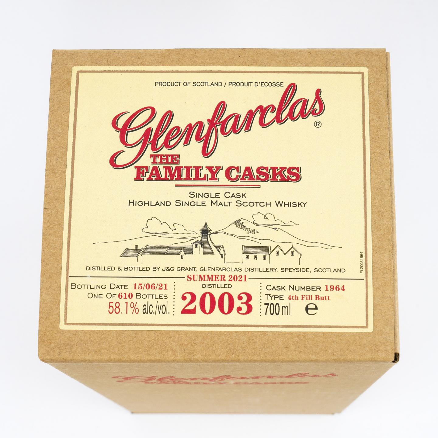 Glenfarclas 格兰花格 2003-2021 家族桶#1964