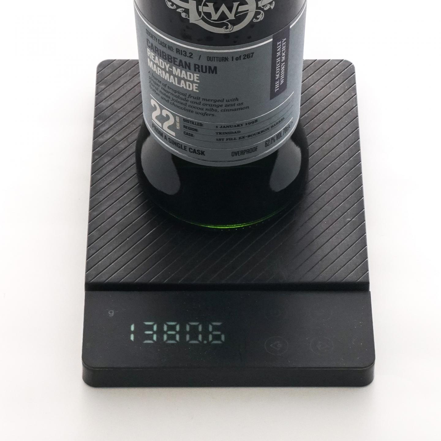 SMWS R13.2 Caroni 22年 1998 朗姆酒 单桶 行货