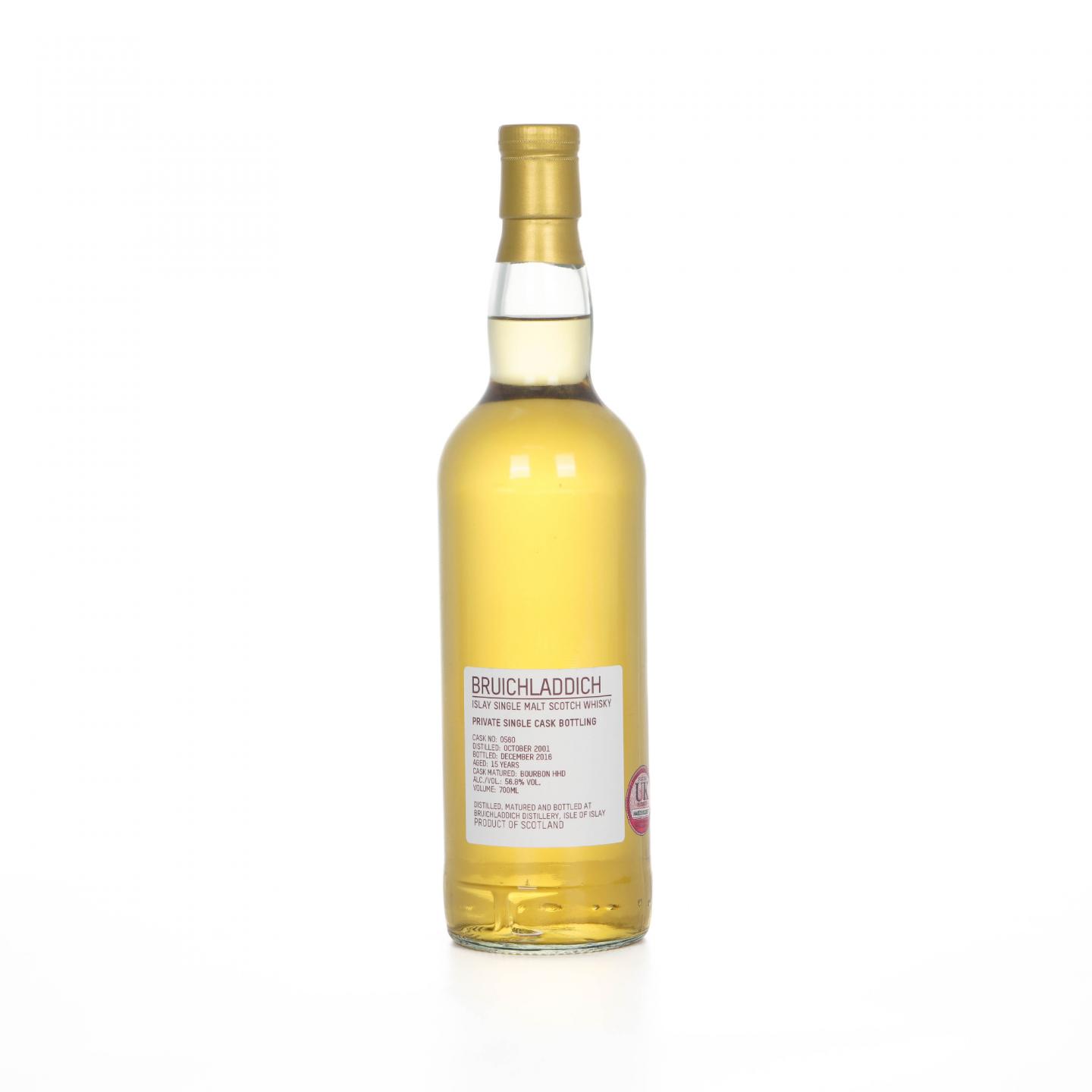 Bruichladdich 布赫拉迪 15年 2001-2016 私人单桶#0560