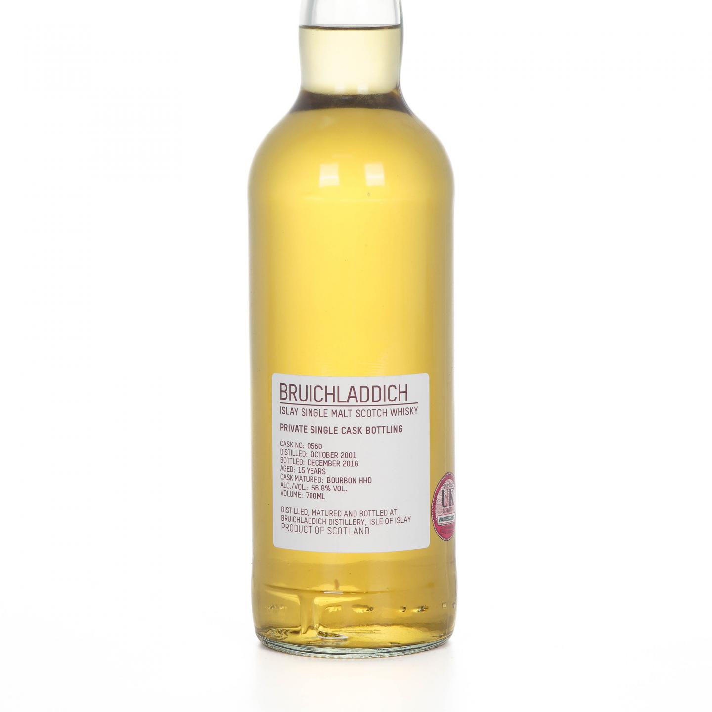 Bruichladdich 布赫拉迪 15年 2001-2016 私人单桶#0560