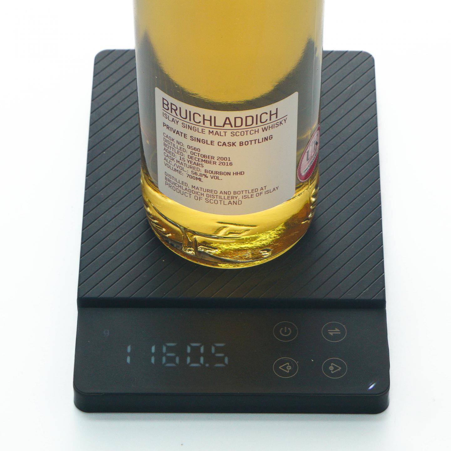Bruichladdich 布赫拉迪 15年 2001-2016 私人单桶#0560